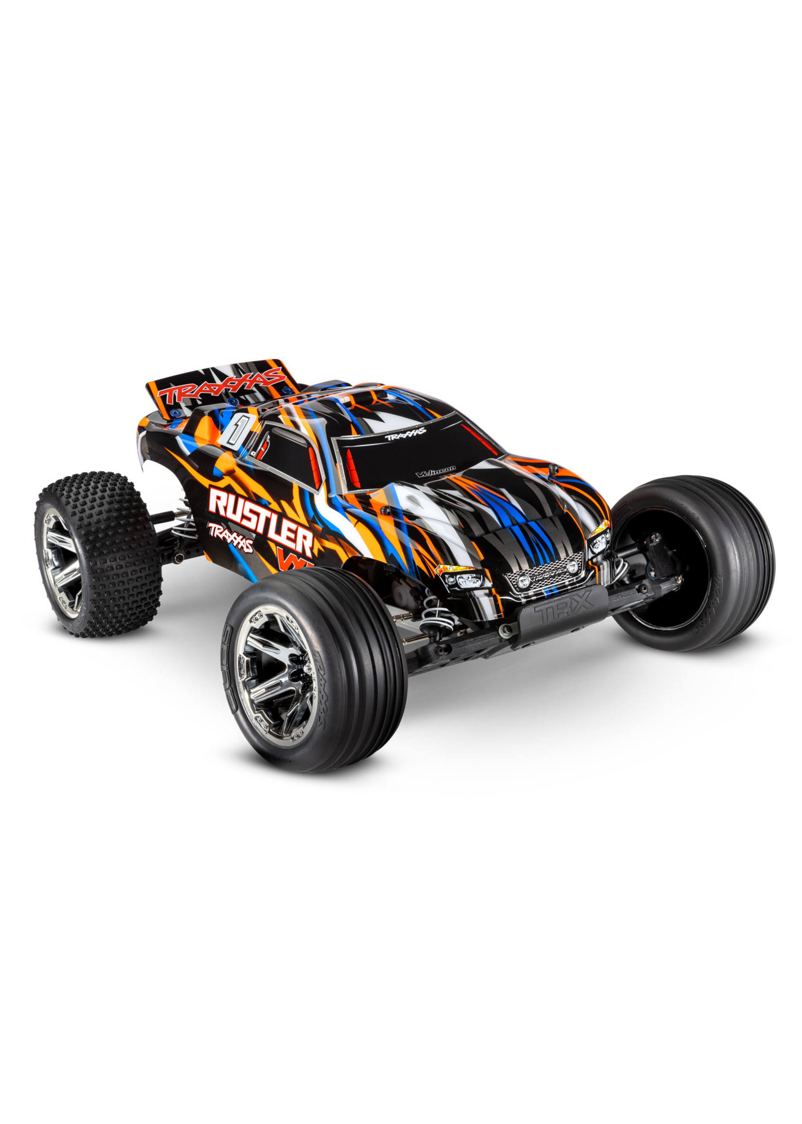 Traxxas Rustler VXL Brushless 1/10 RTR With Magnum Transmission. No battery Or Charger. Orange
