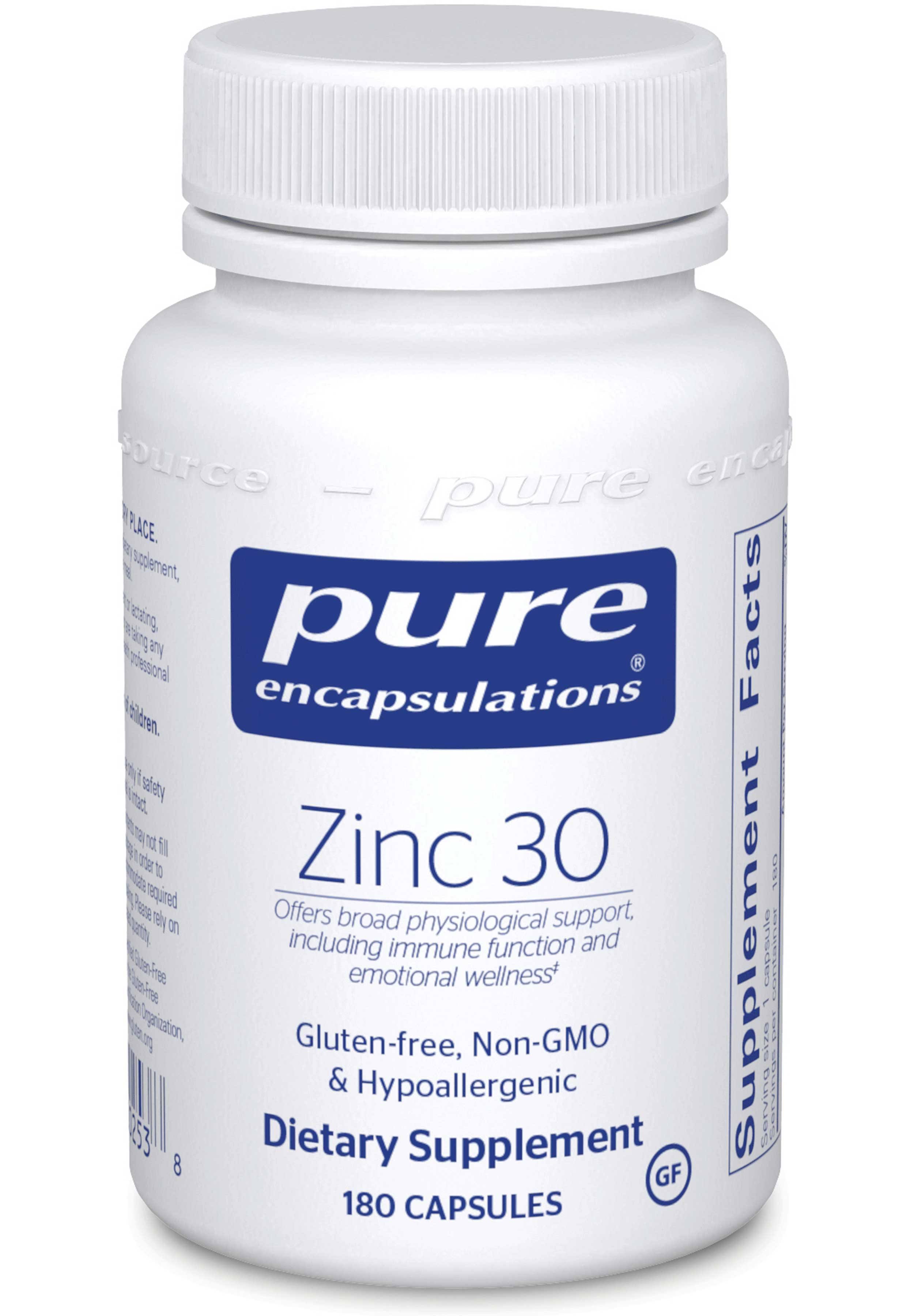 Pure Encapsulations Zinc 30, 60 Capsules