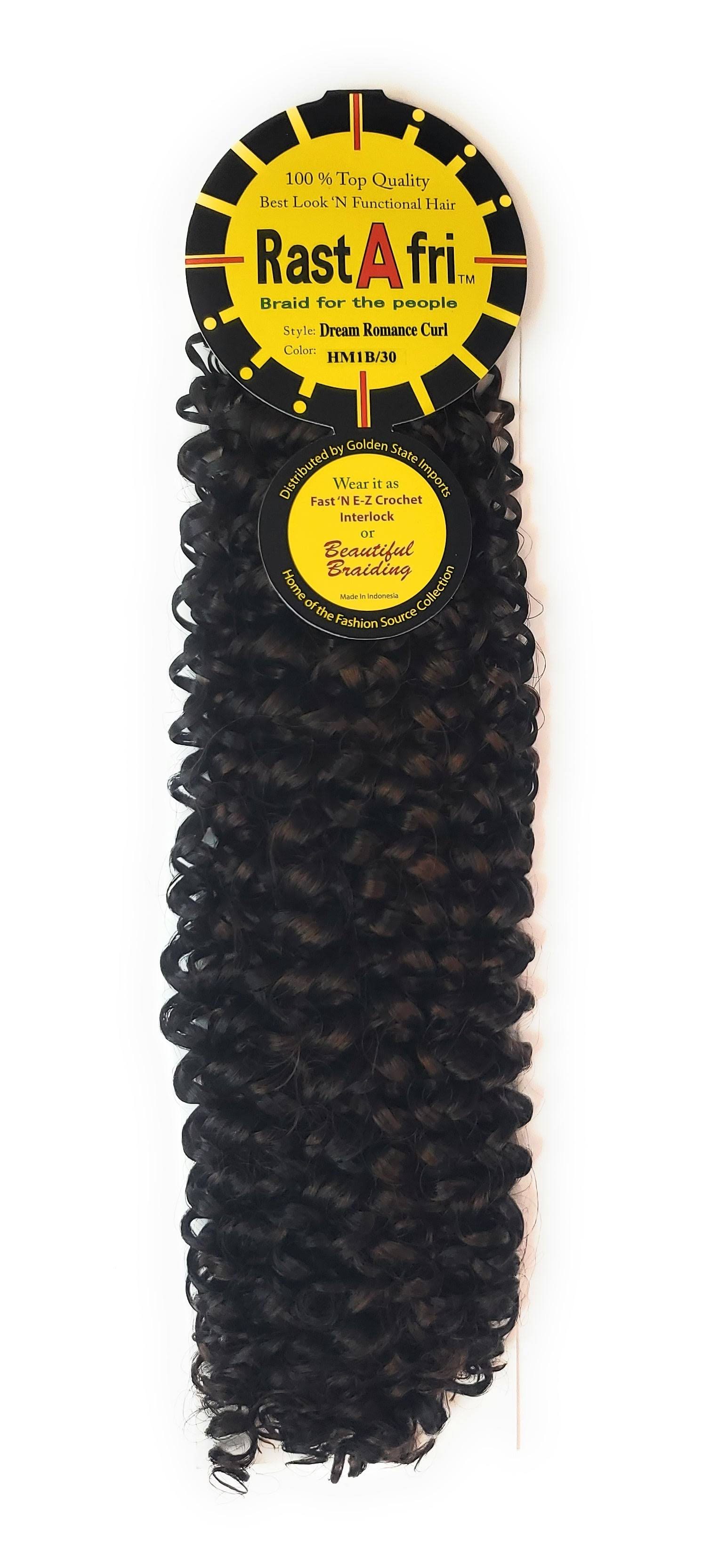Rastafri Dream Romance Curl Braiding Hair (HM1B/ . Black/Light Auburn) | Haircare