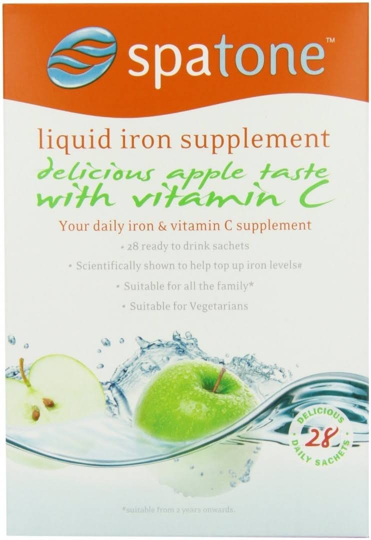 Spatone Liquid Iron Supplement - with Vitamin C, 25ml, 28 Count