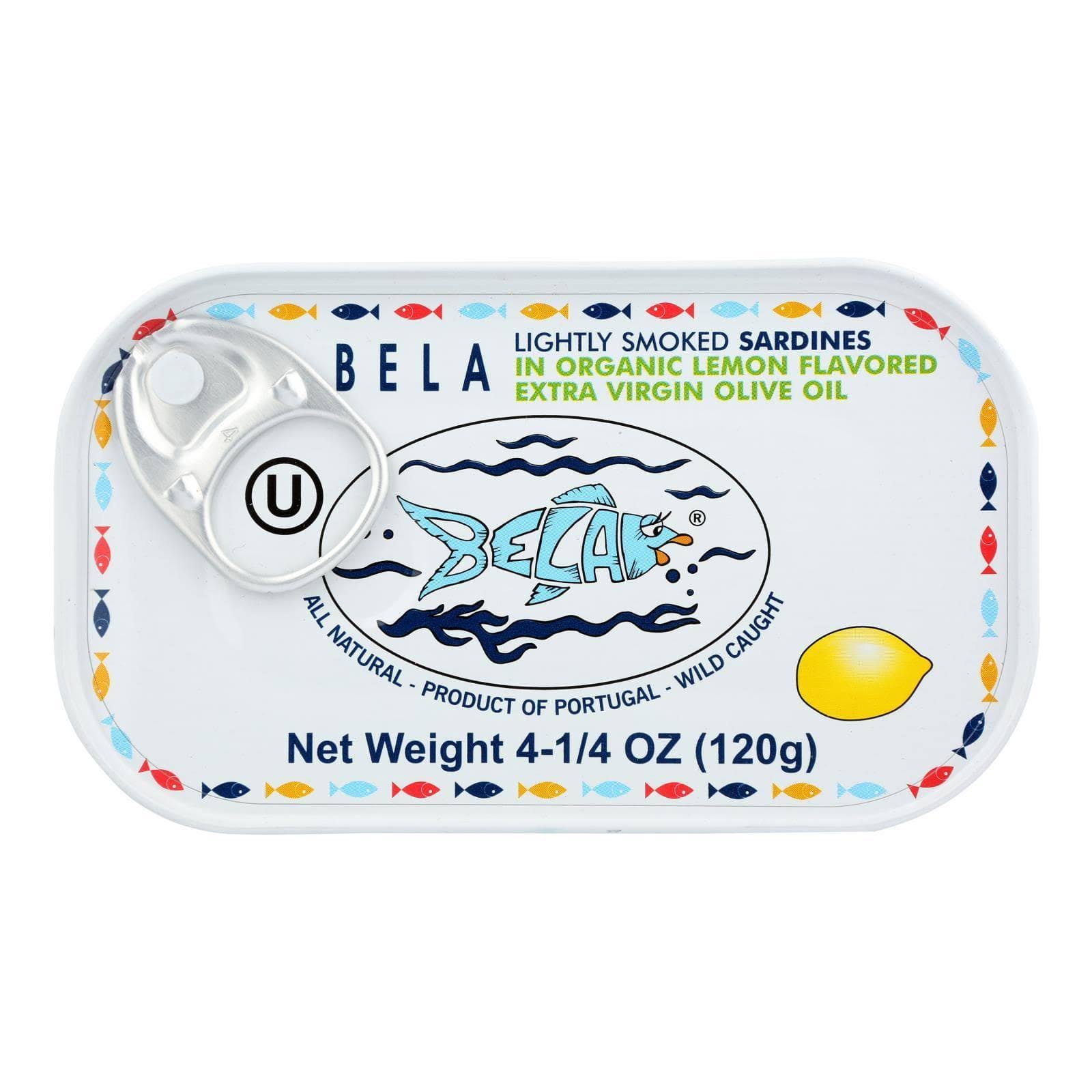 Bela Lightly Smoked Sardine - Lemon Flavoured, 4.25oz