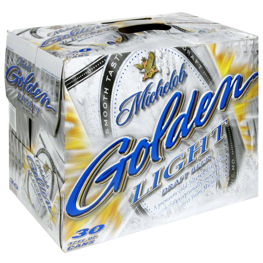 Michelob Golden Light Draft Beer - 12oz, 30 Cans
