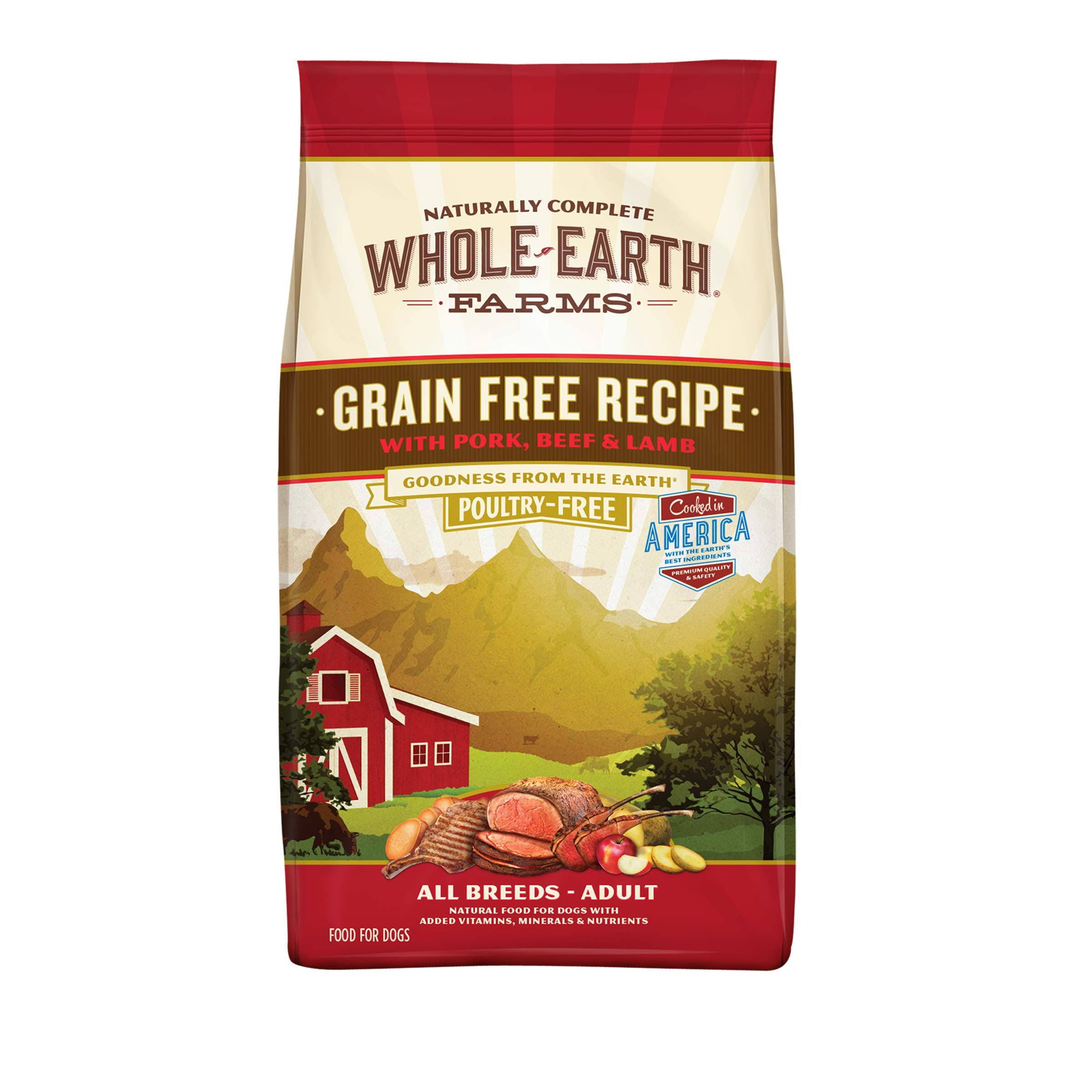 Merrick Whole Earth Farms Grain-Free Dog Food - Beef & Lamb, 25lb
