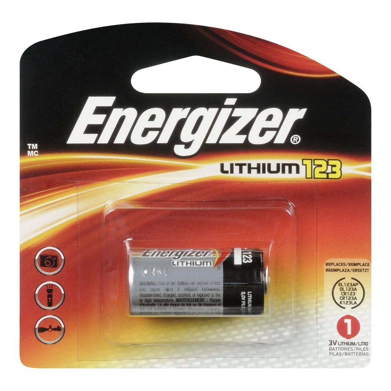 Energizer 123 Lithium Photo Battery - 3V