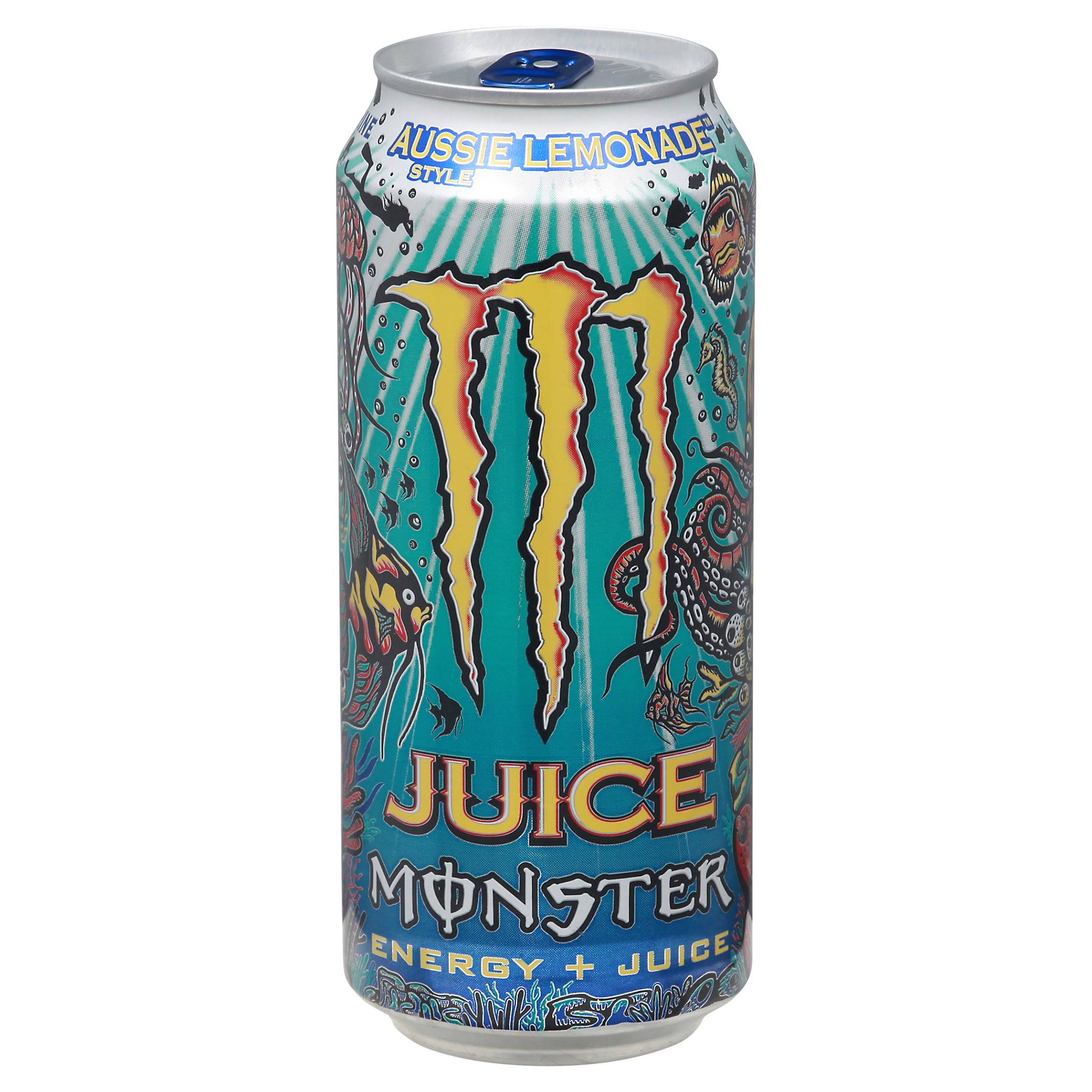 Monster Juice Aussie Lemonade 16oz (473ml) x 2 Cans USA Import