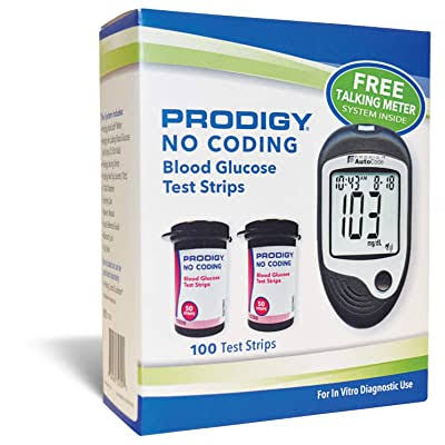 Prodigy Glucose Monitor Kit - Includes Prodigy Meter, 100ct Test Str