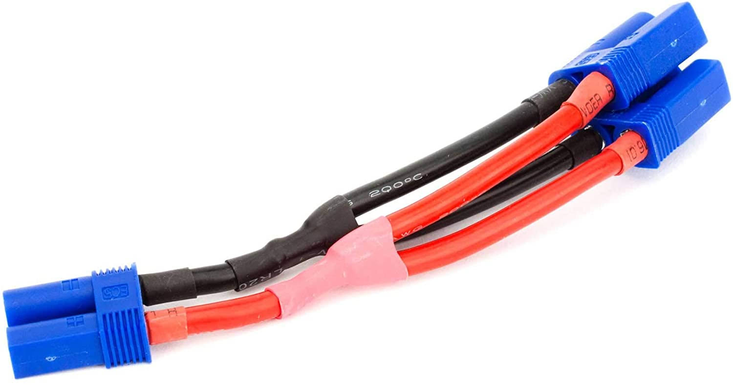 E Flite Ec5 Connector Plug Battery Parallel Y Harness - 10 Awg