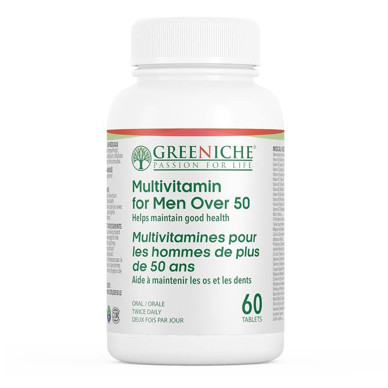Greeniche Men's 50 Plus Multivitamin - 60ct