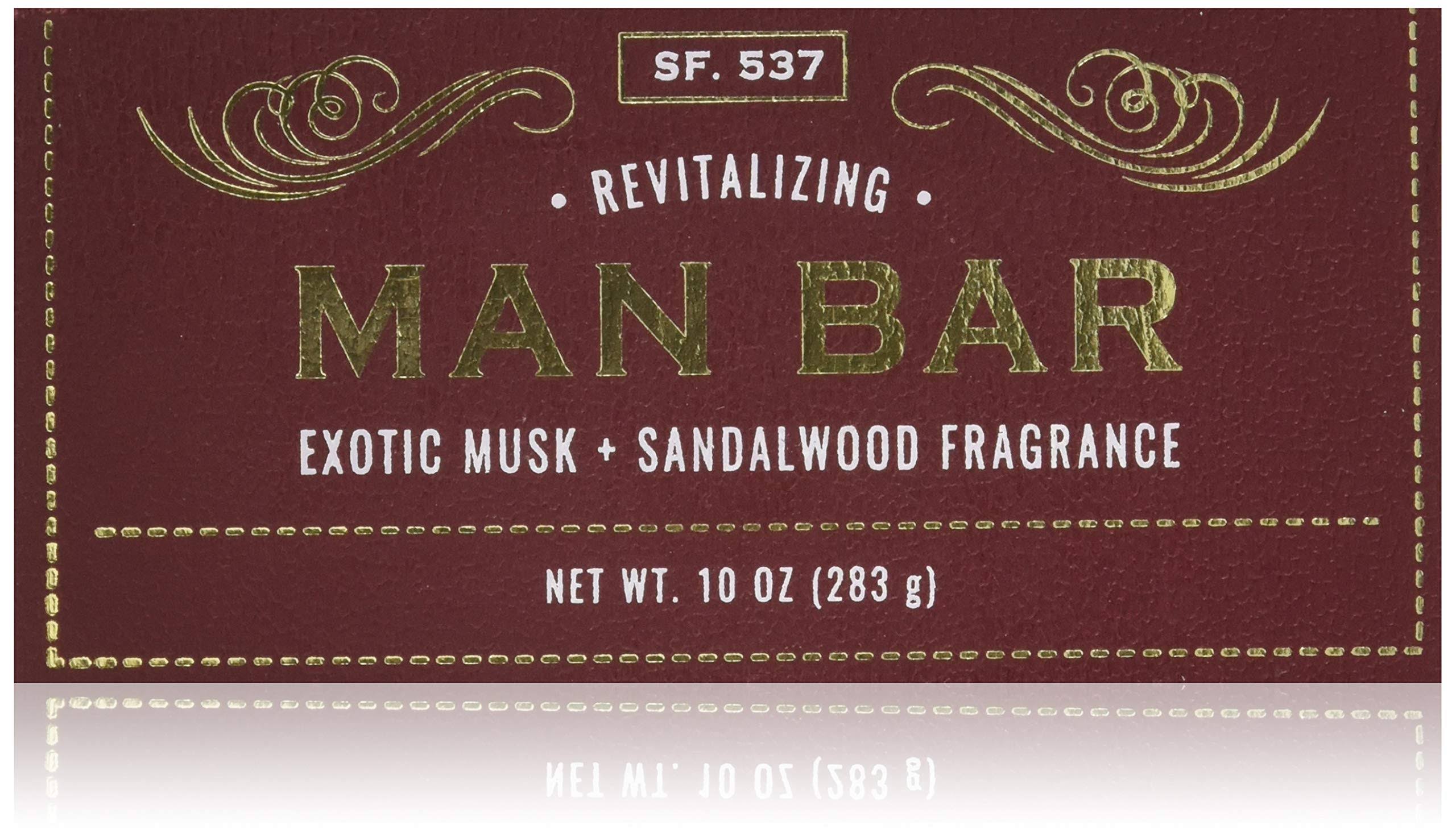 San Francisco Soap Company Revitalizing Man Bar, Exotic Musk & Sandalw