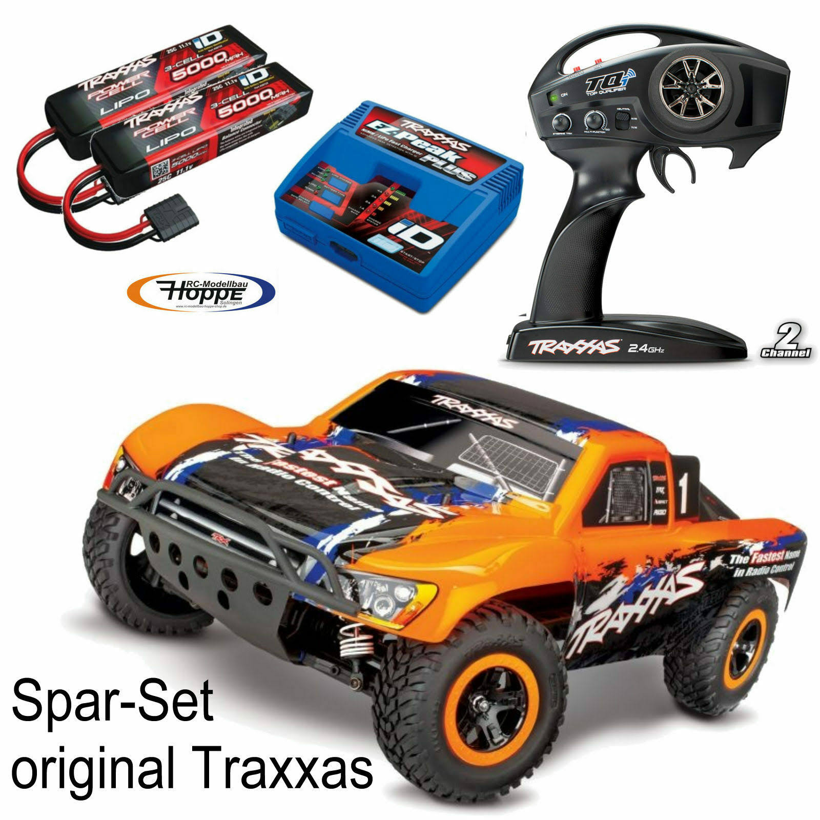 TRAXXAS Slash 4x4 VXL Orange + 1 x 5000 3S Lipo Battery+Charger TRX68086-4ORNG