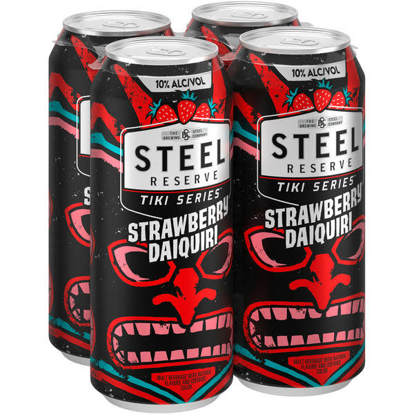 Steel Reserve Tiki Series Malt Beverage, Strawberry Daiquiri - 16 fl oz