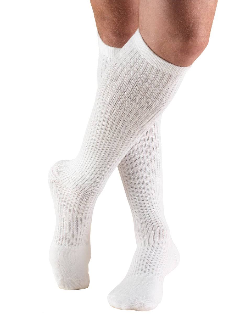 Truform Compression Socks 20-30 mmHg Knee High, White, X-Large