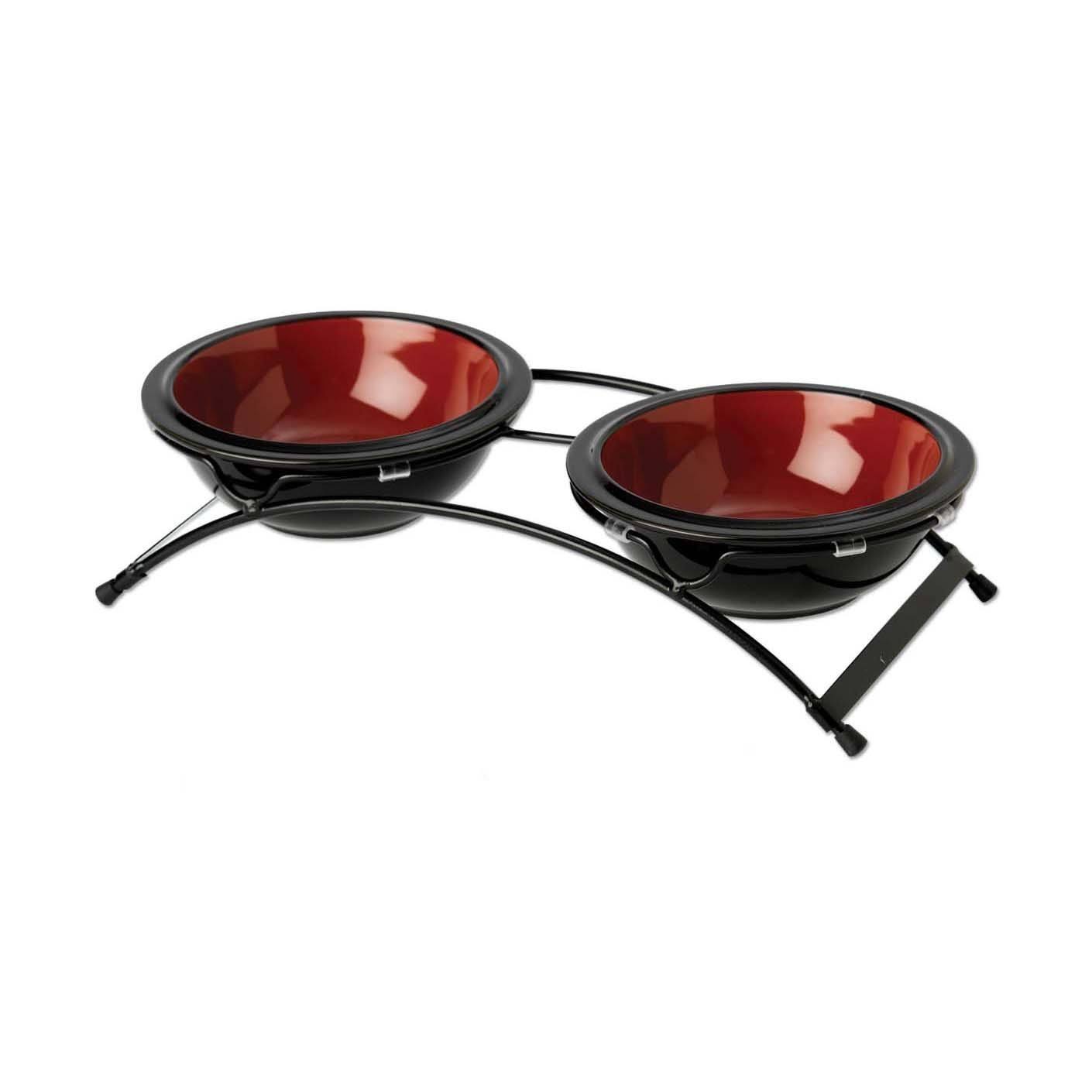 Pet Rageous 2 Cup - Black and Red