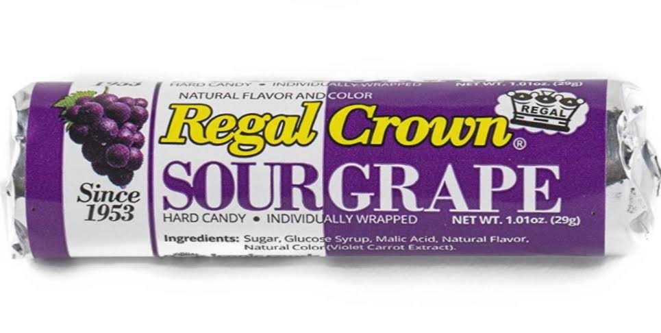 Regal Crown Hard Candy 29g - Sour Grape