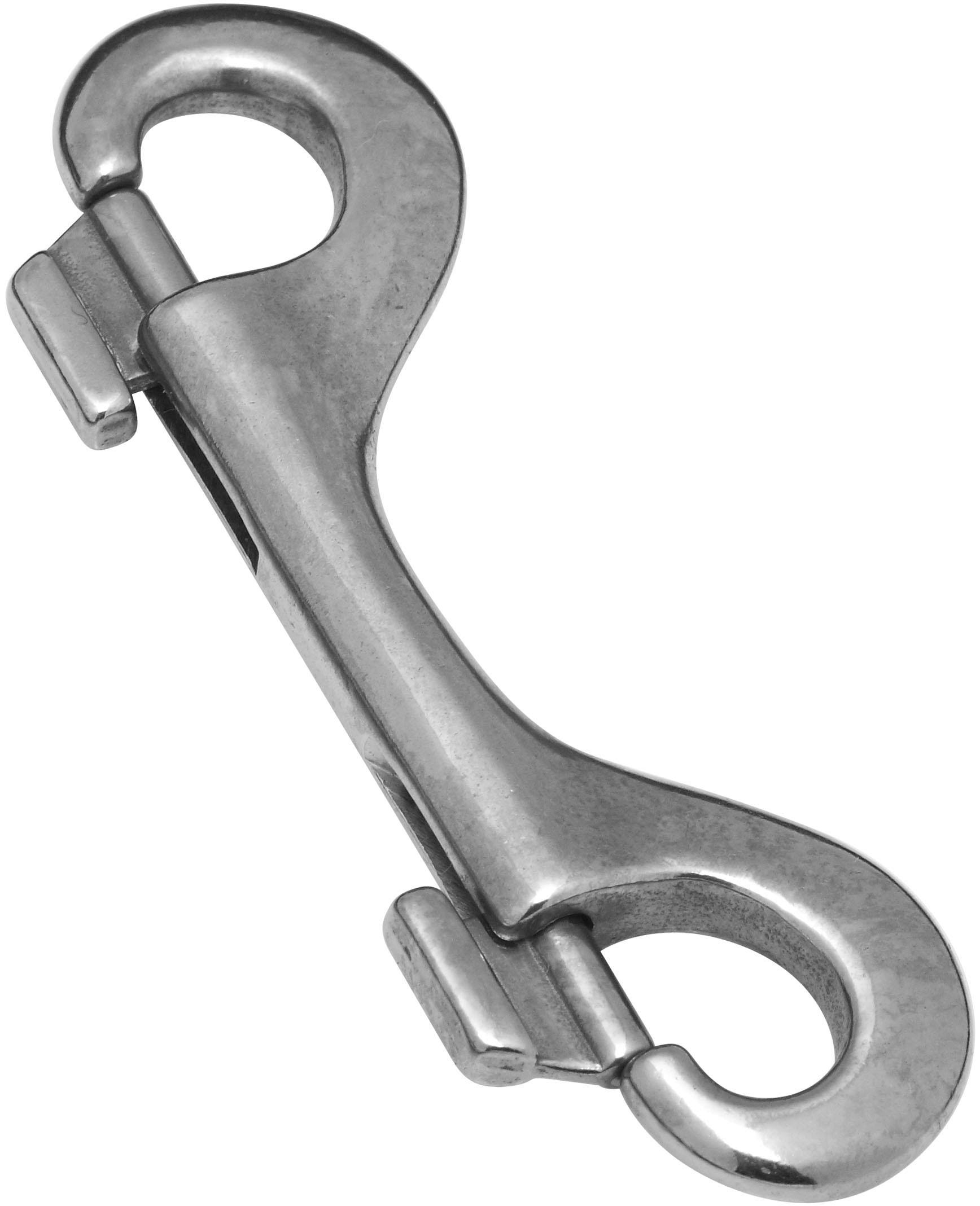 Stanley National Hardware Double Bolt Snap - Stainless Steel, 10cm