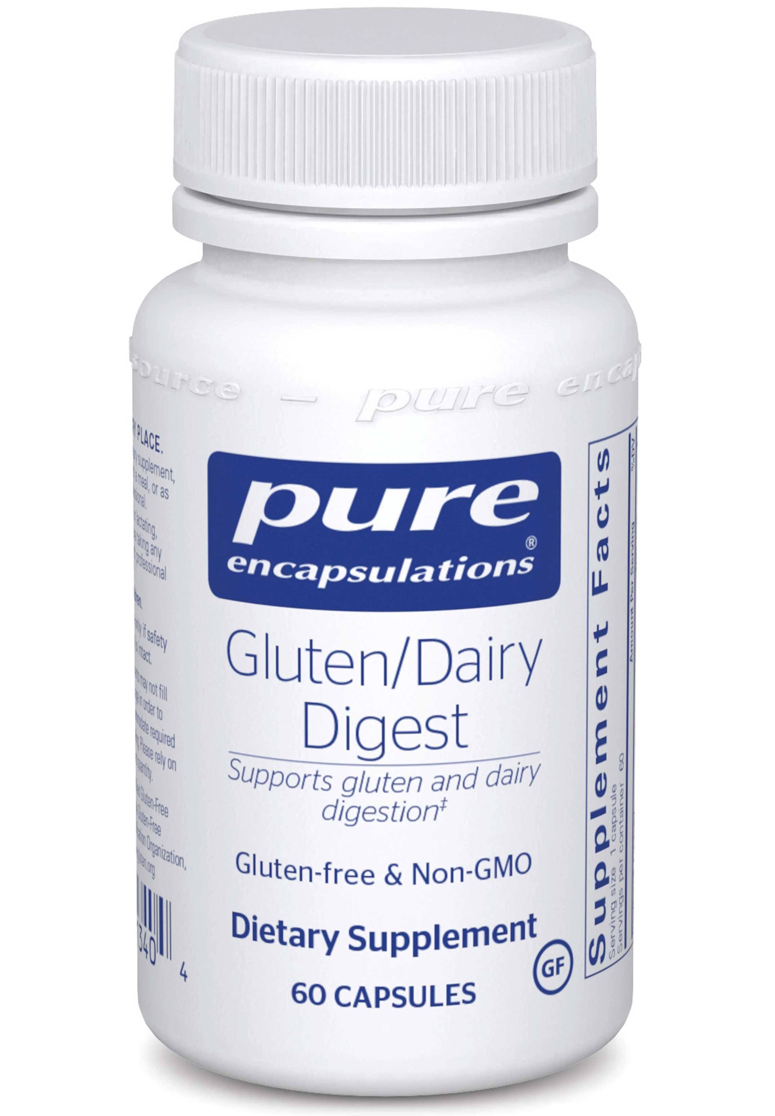 Pure Encapsulations Gluten/Dairy Digest - 60 Capsules