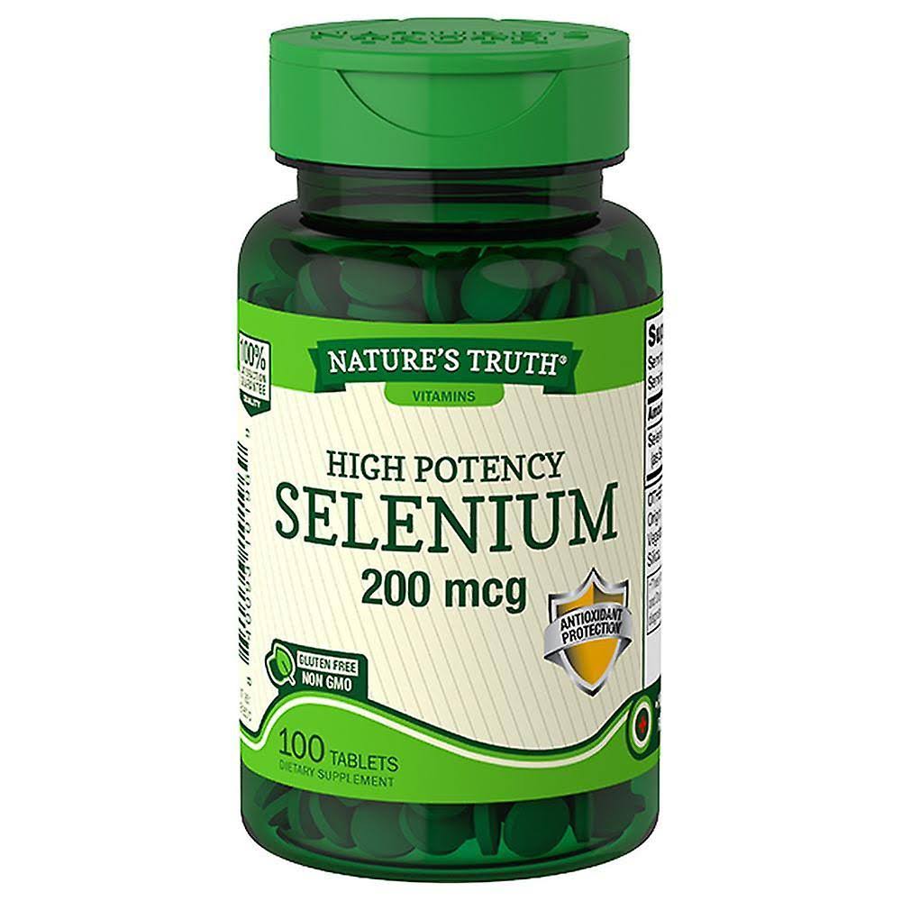 Natures Truth Selenium Supplements - 200mcg, 100ct
