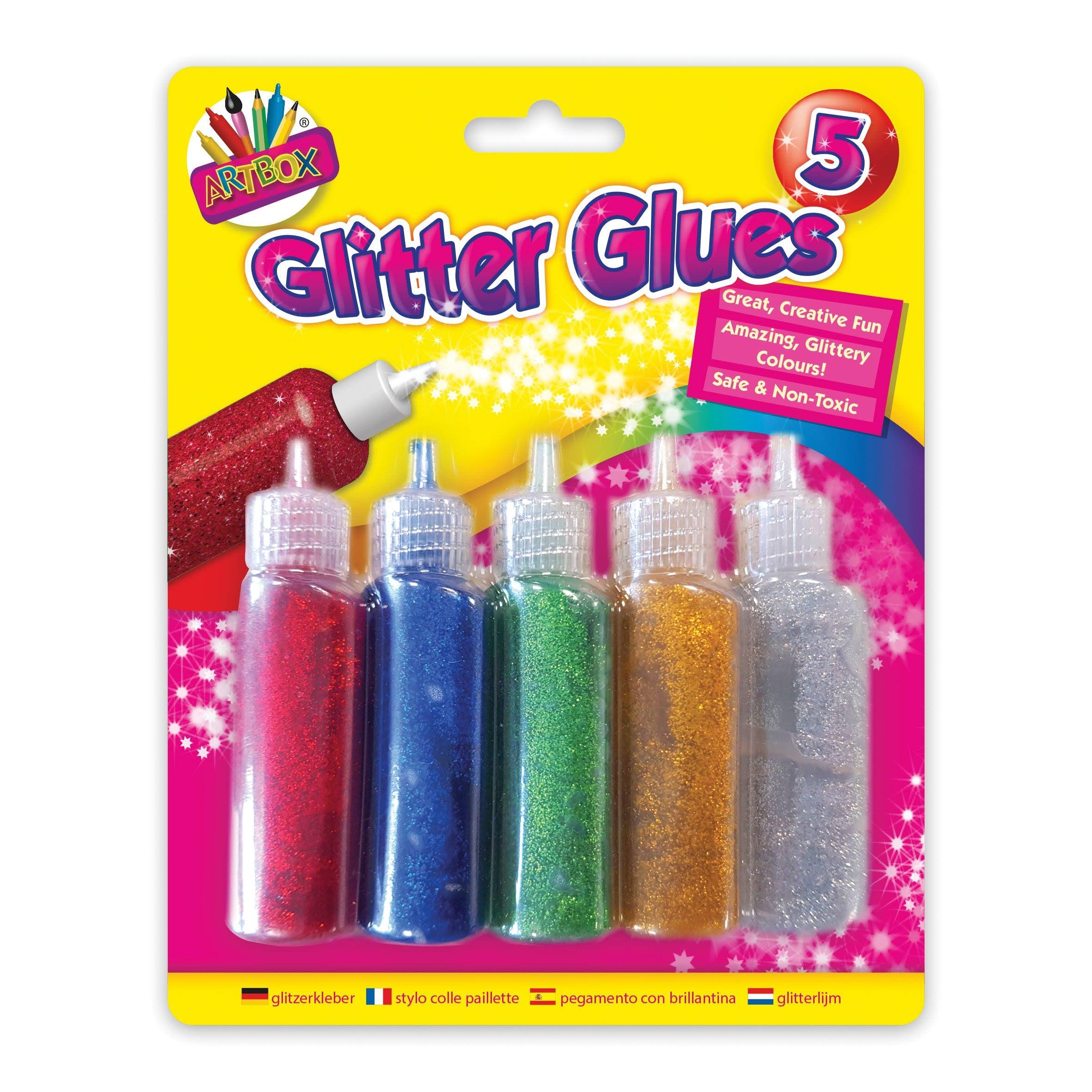 Artbox 5 Pack Glitter glues, Pack of 12