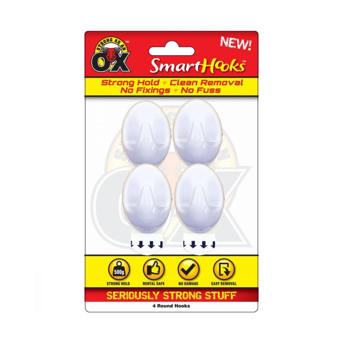 Hook - Round Hooks (4) (Strong As An Ox)