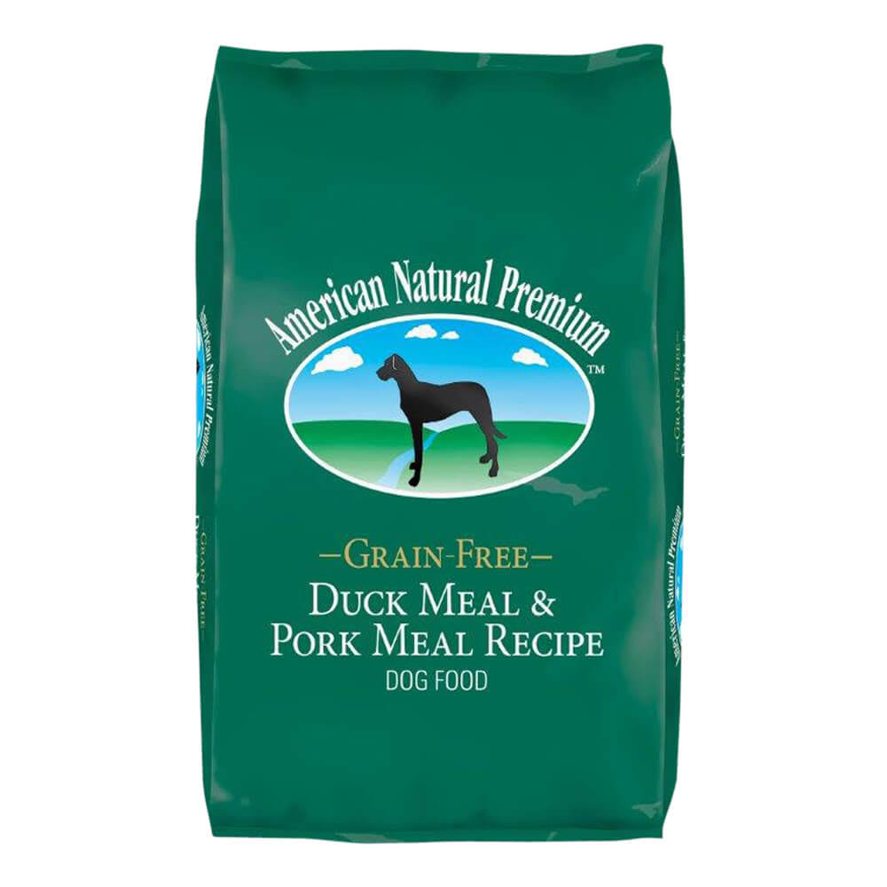 American Natural Premium Dog Food, Grain-Free, Duck & Pork, 30 lbs