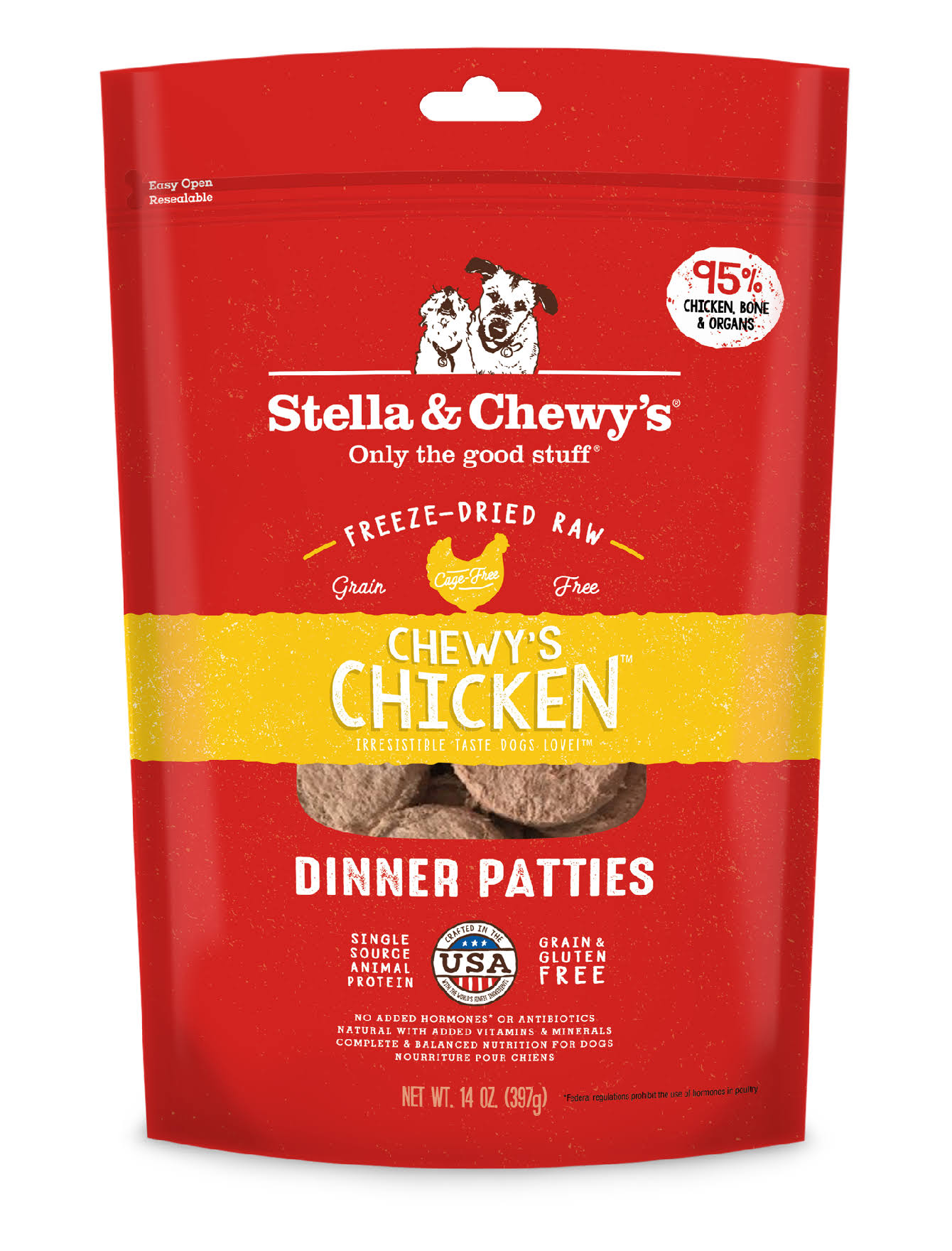 Stella & Chewy's Freeze Dried Chicken Dinner Dog Food - 15oz