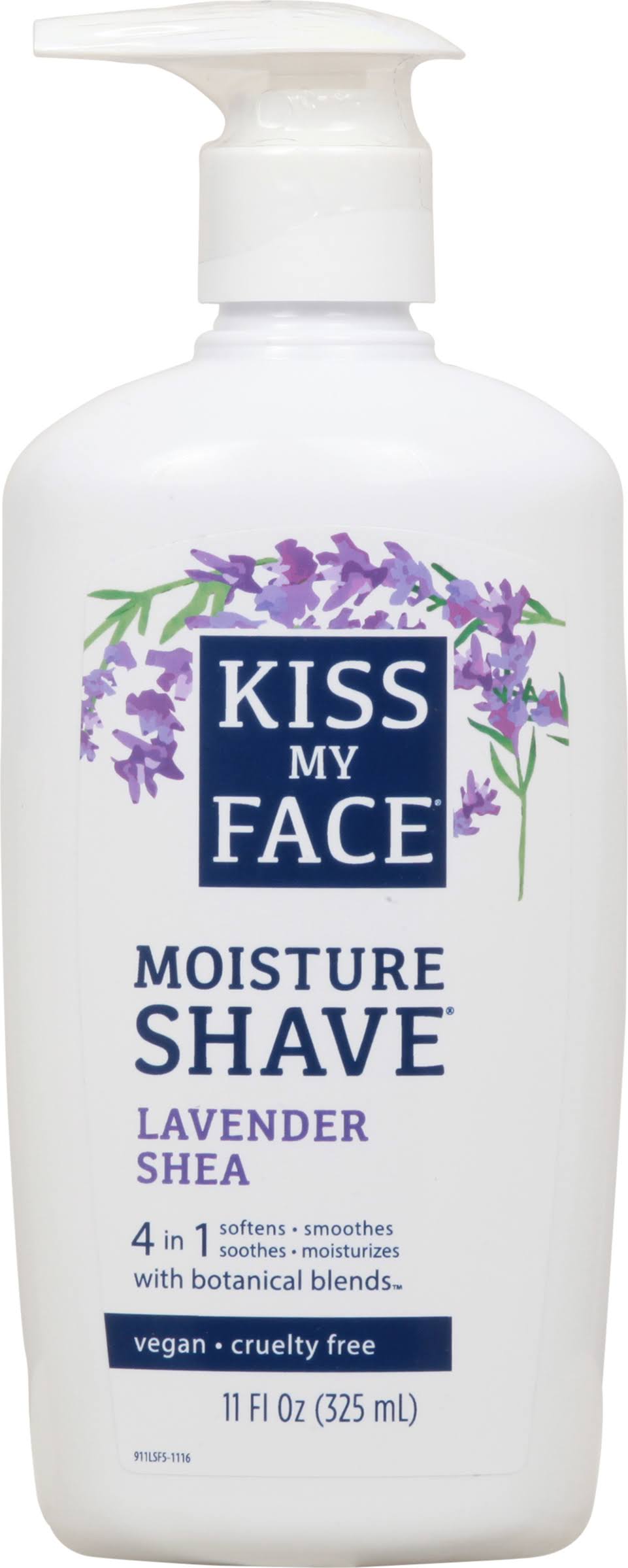 Kiss My Face Moisture Shave - Lavender Shea, 325ml