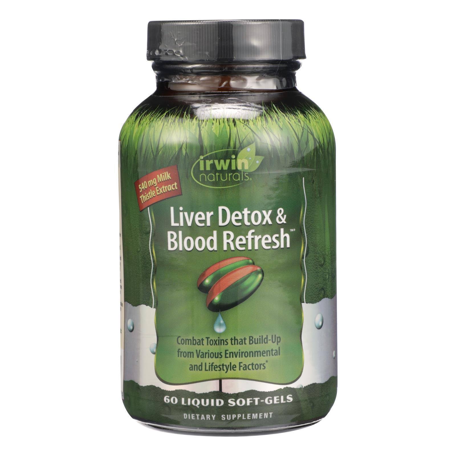 Irwin Naturals Liver Detox & Blood Refresh 60 Liquid Softgels