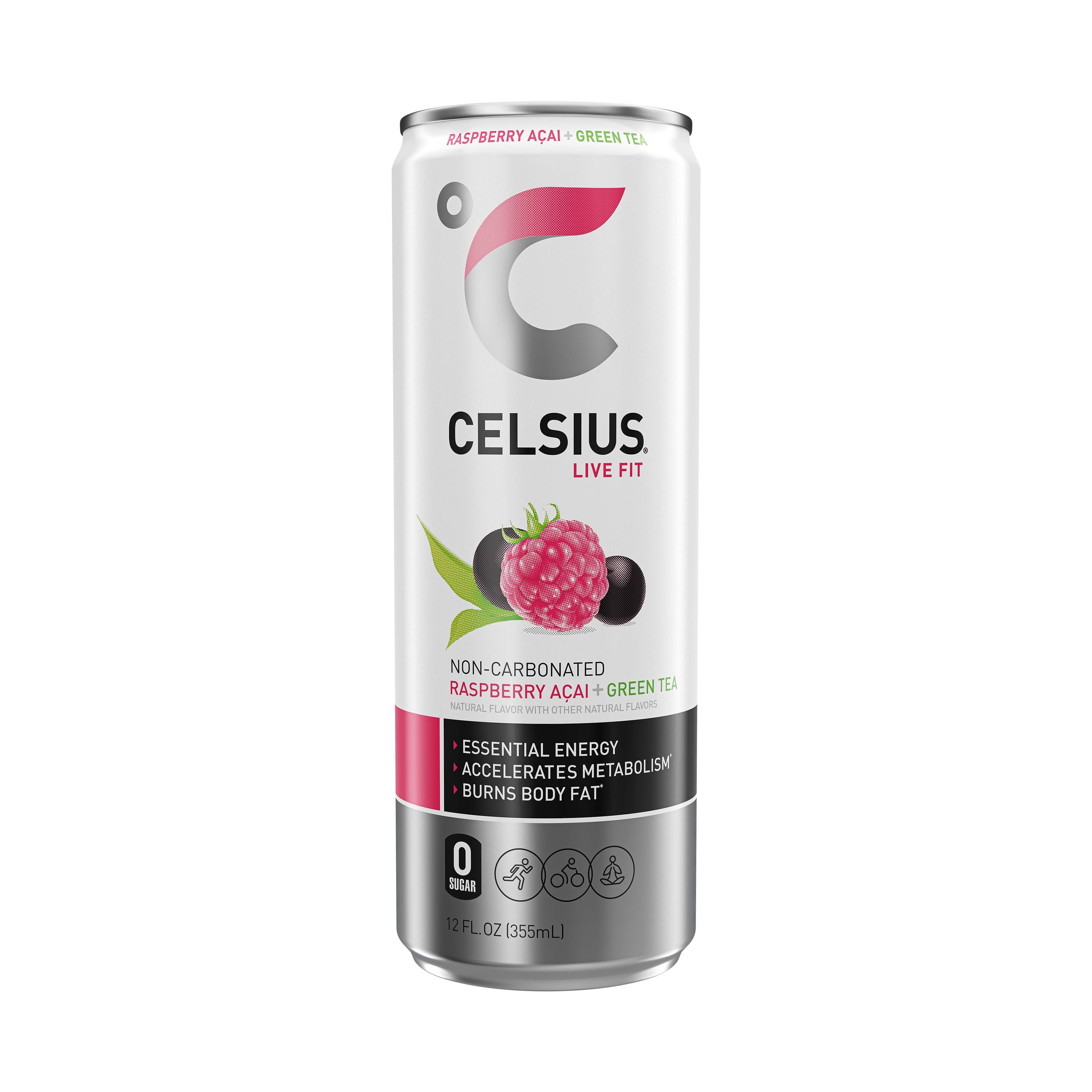 Celsius Green Tea - Raspberry, 12oz