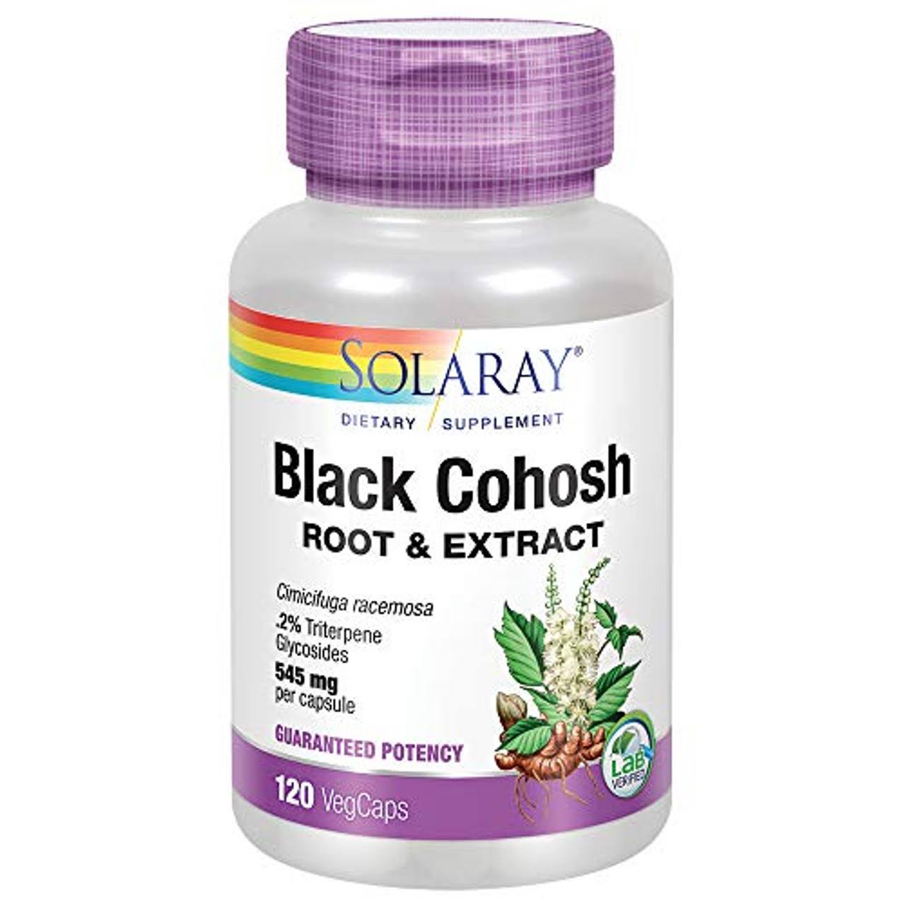 Solaray Black Cohosh Root Supplement - 545mg, 120ct
