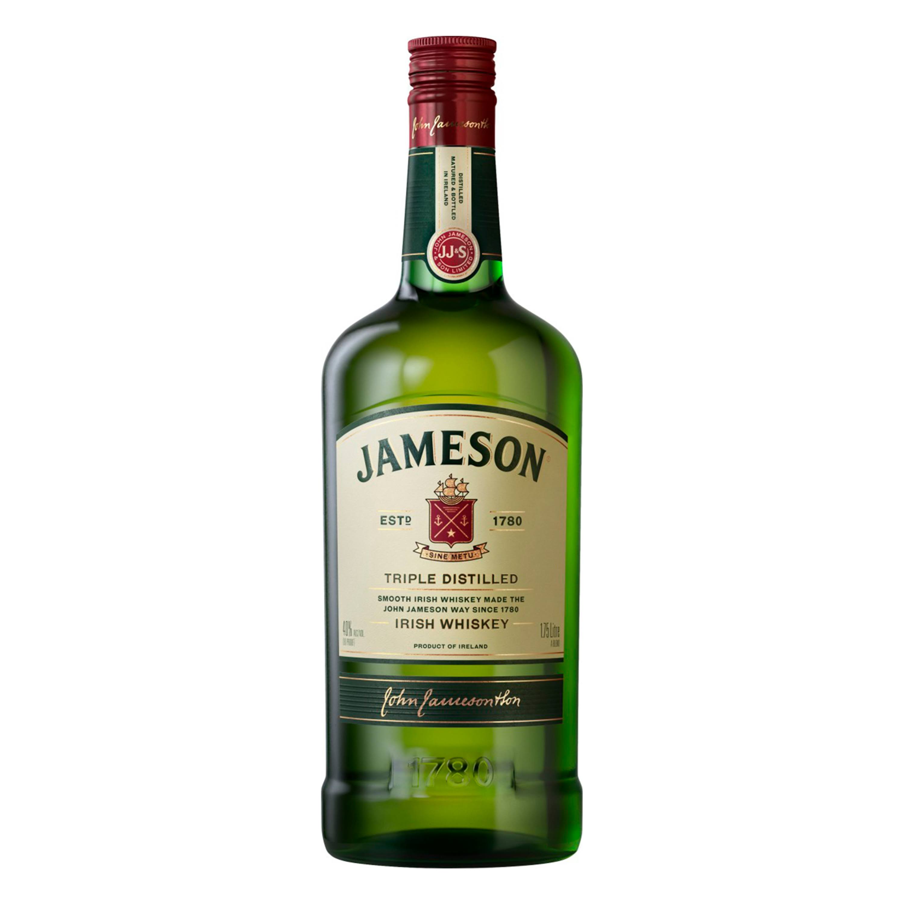 Jameson Whiskey, Irish, Triple Distilled - 1.75 lt