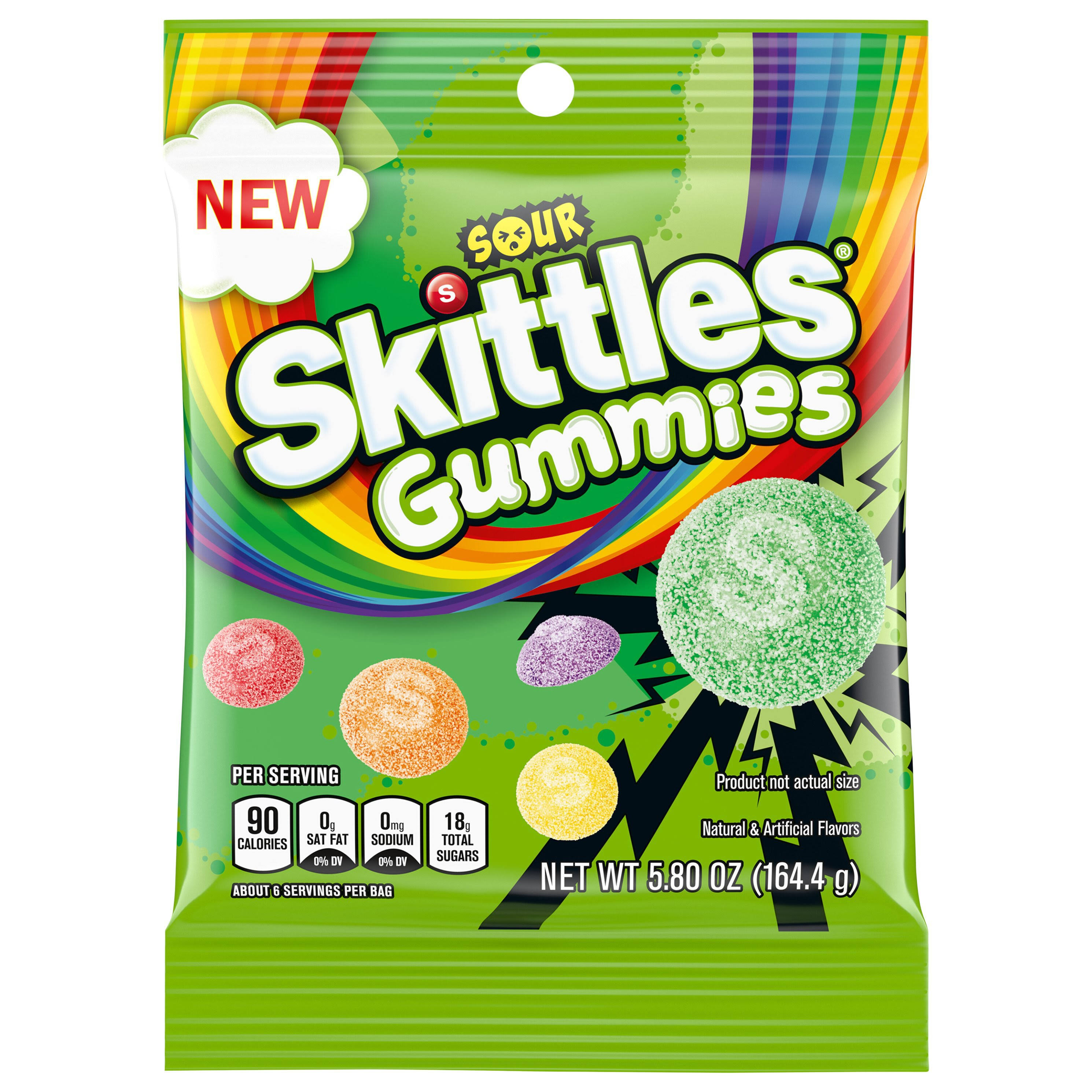 Skittles Gummies, Sour - 5.80 oz