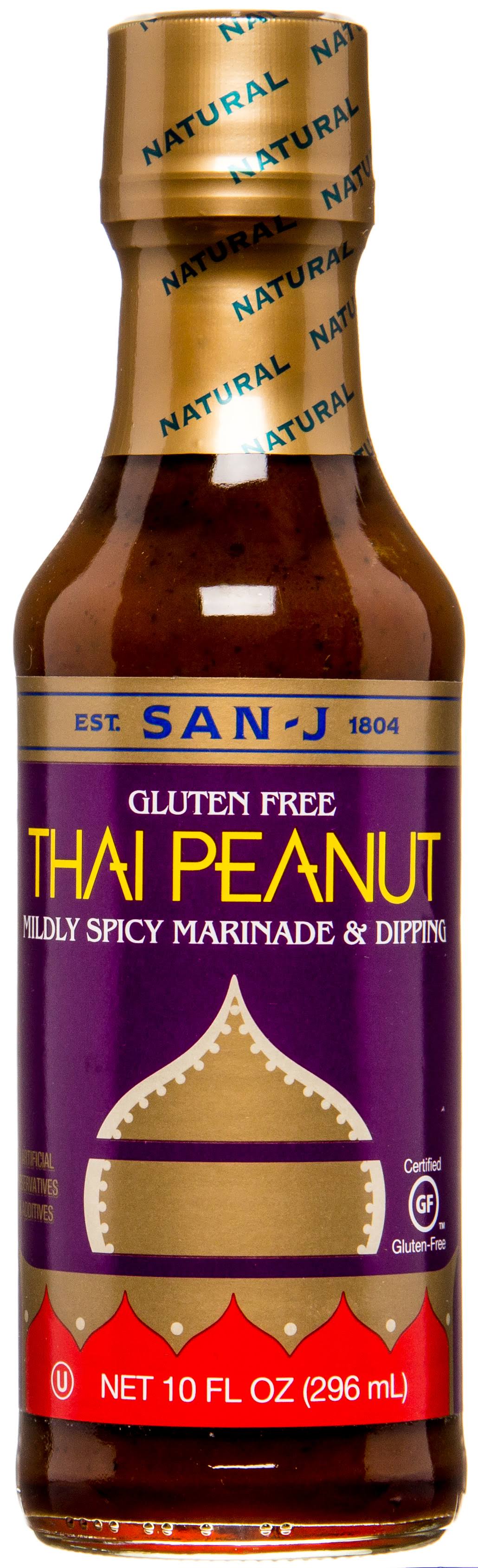 San-J Thai Peanut Mildly Spicy Marinade & Dipping - 10 oz