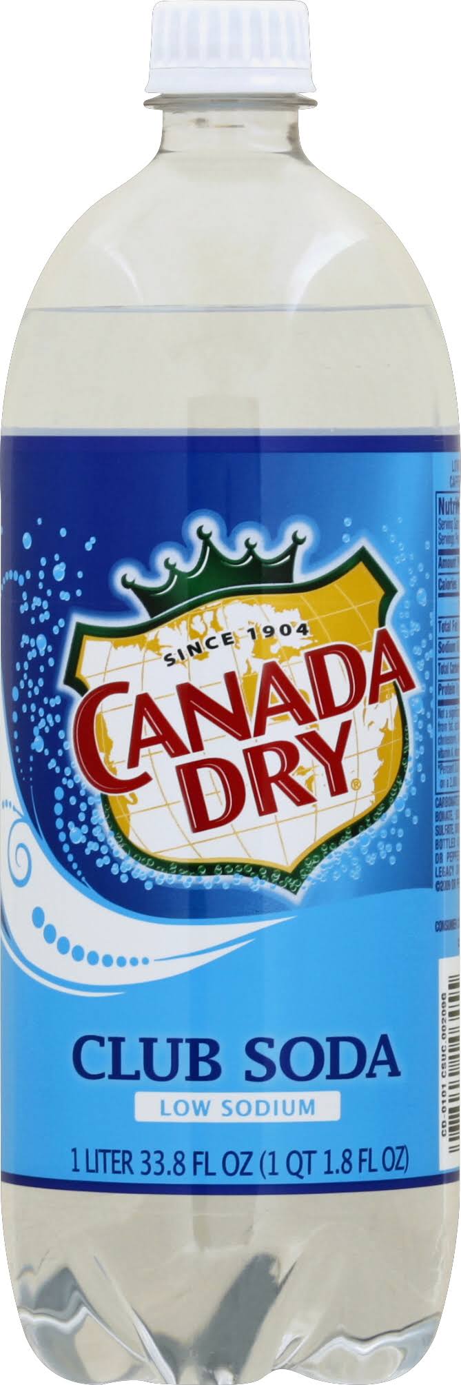 Canada Dry Club Soda - 33.8 fl oz