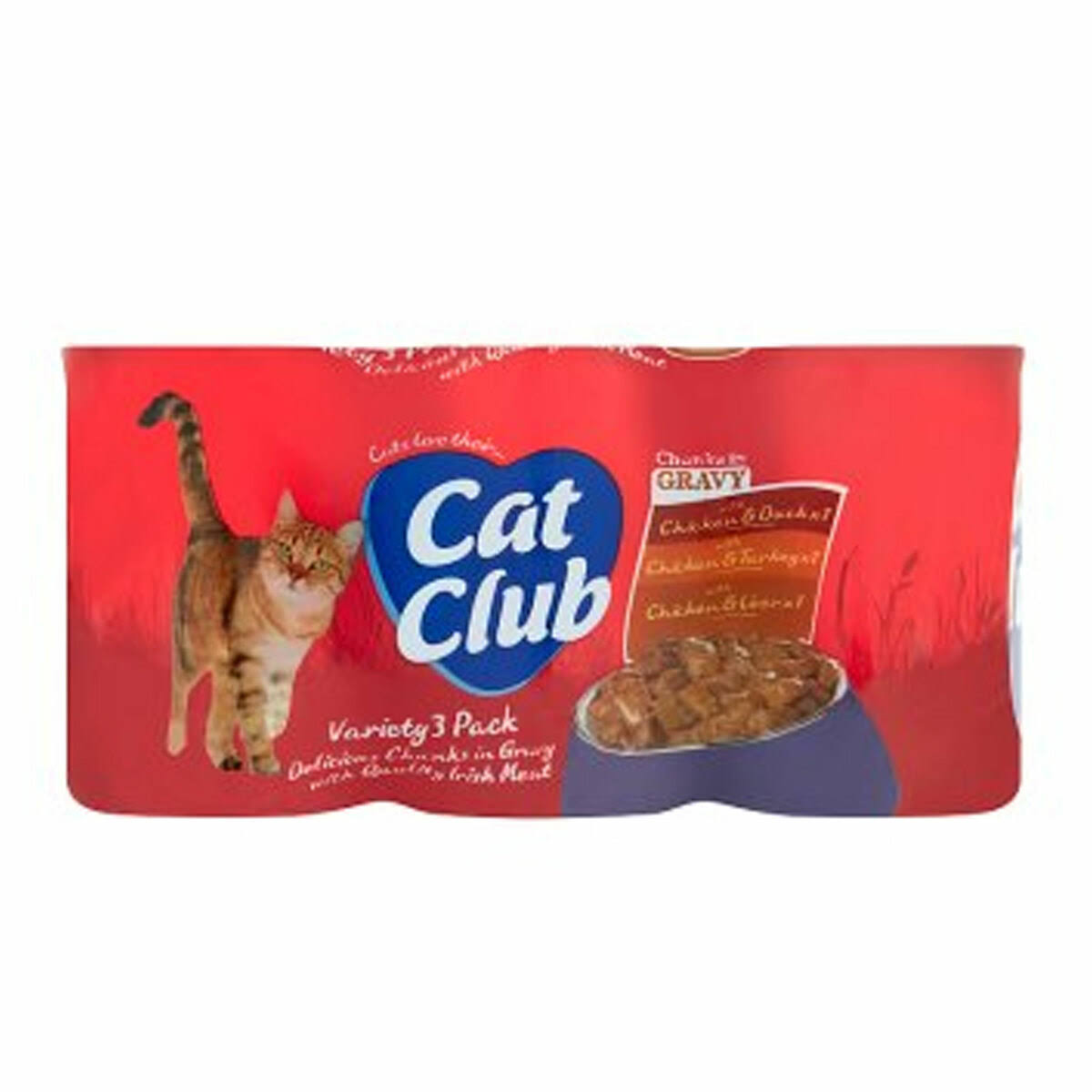 Cat Club Variety Chunks in Gravy 3 Pack