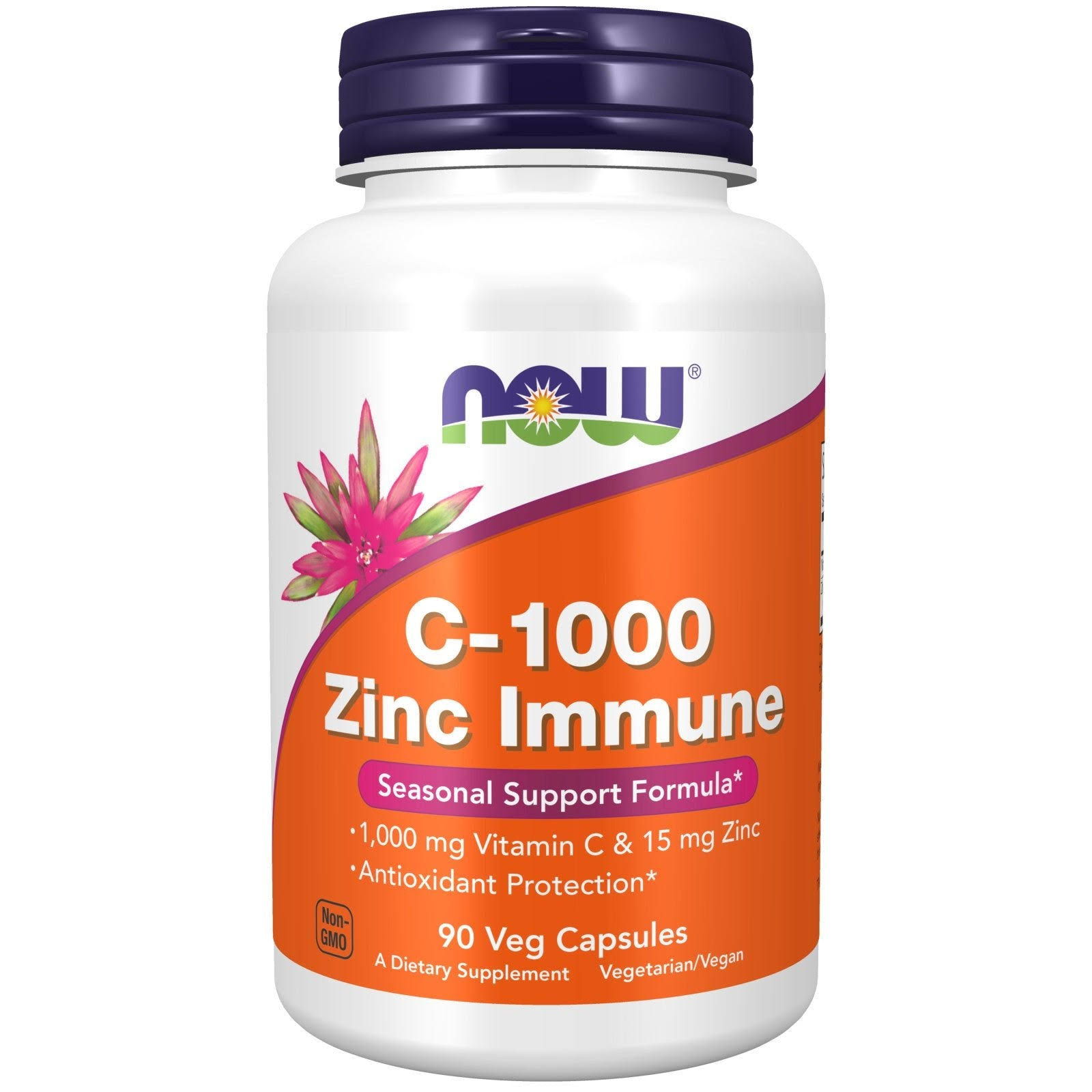NOW Foods, C-1000 Zinc Immune, 90 Veg Capsules