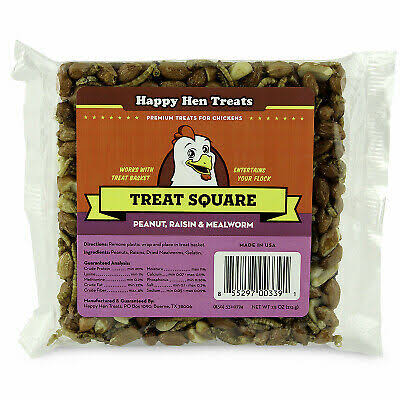 Happy Hen Treats Mealworm & Peanut Treat Square