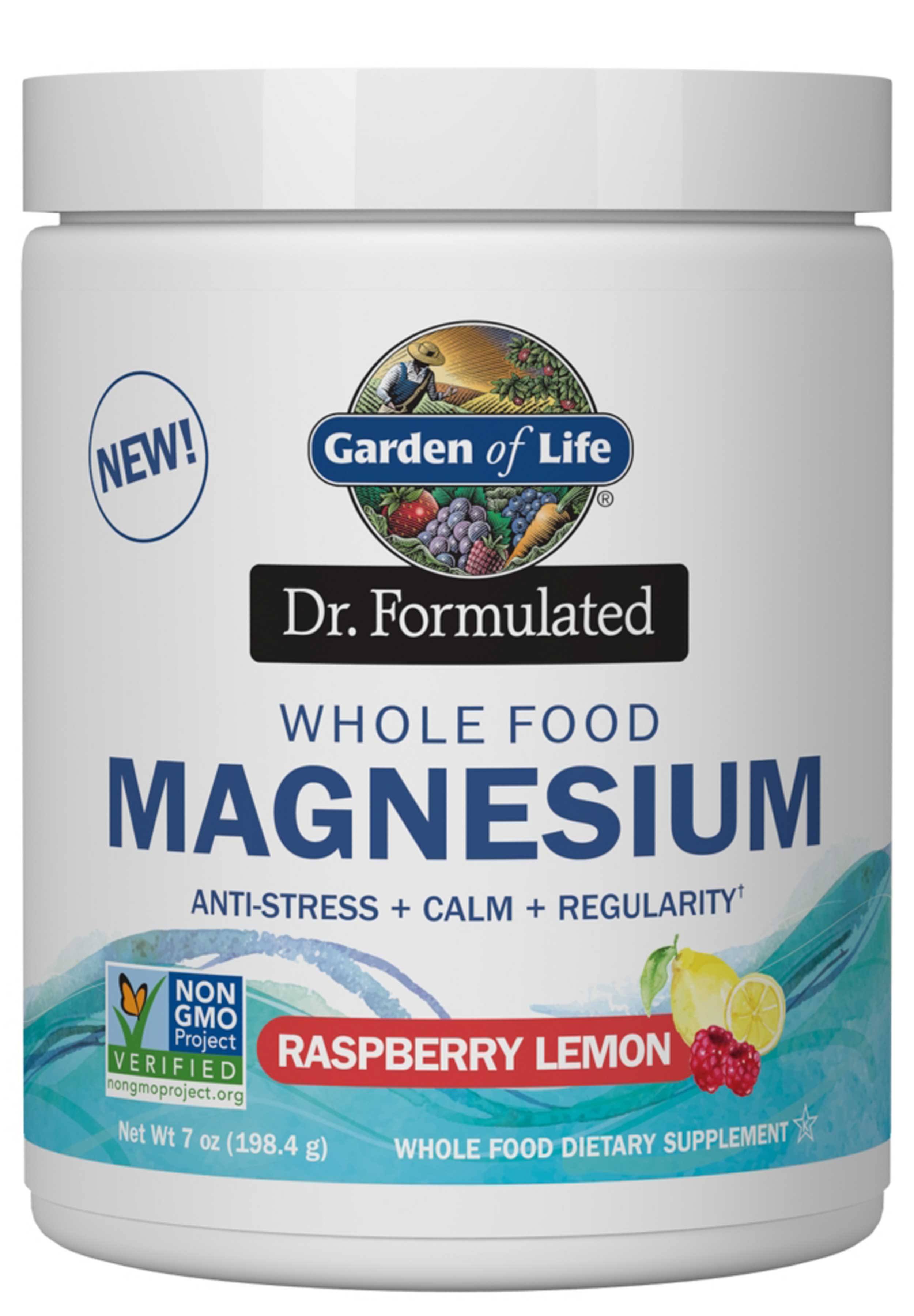 Garden of Life - Dr. Formulated Whole Food Magnesium, Raspberry Lemon