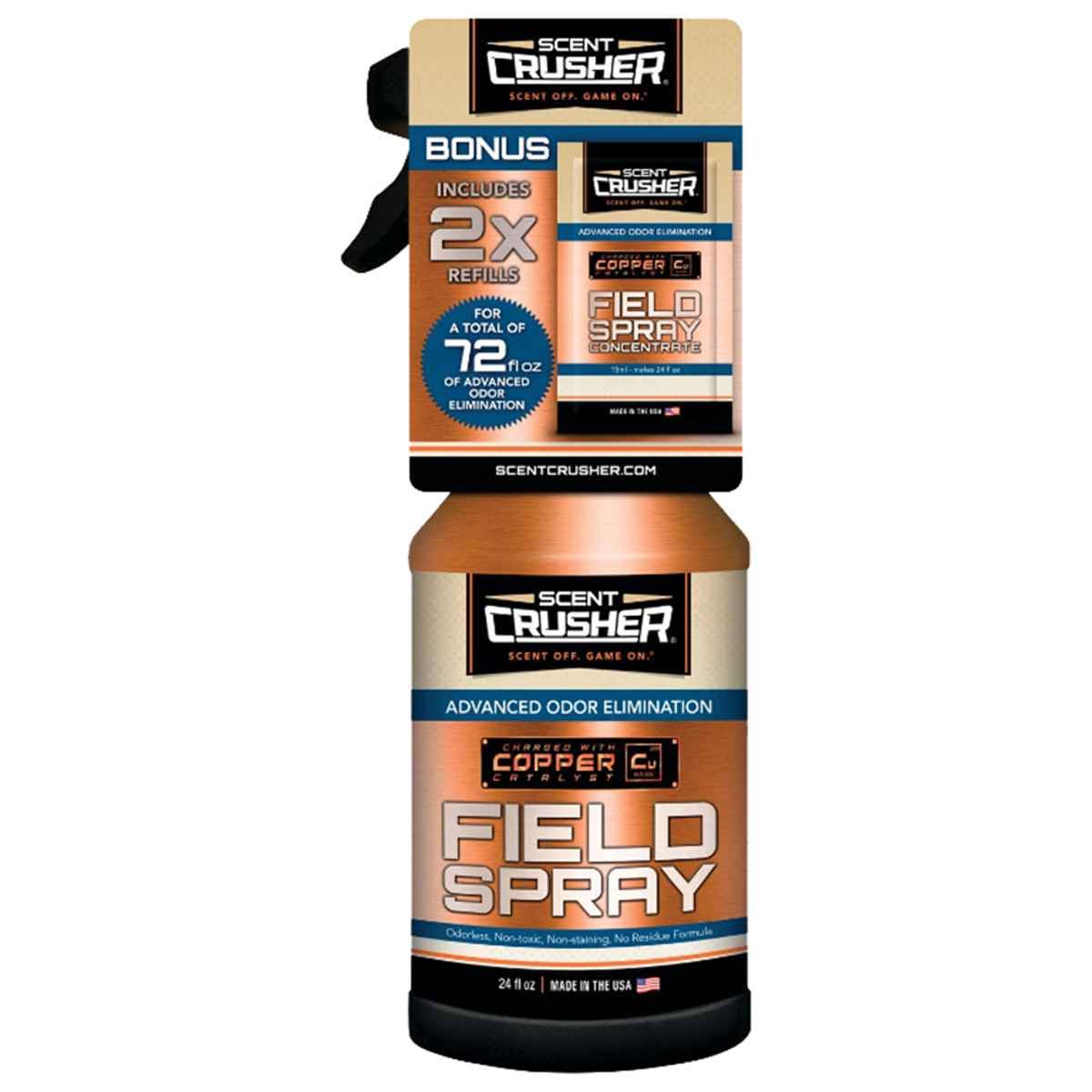 Scent Crusher Field Spray w- Bonus Refills - 72 oz