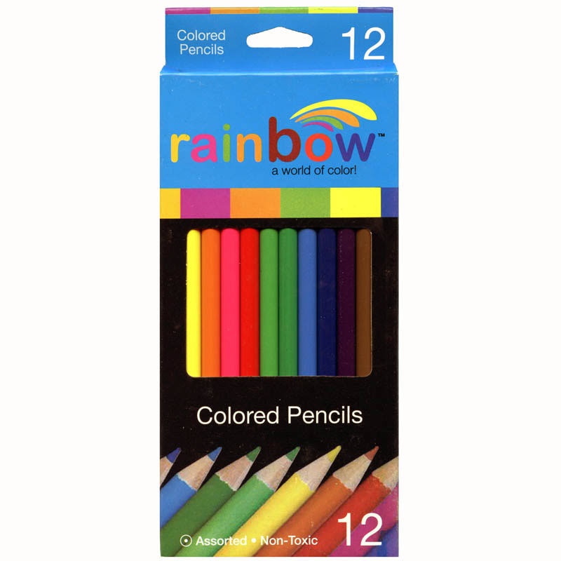 Promarx Rainbow Colored Pencils, Assorted Colors, 12 Count (CP02-ARMC12-48)