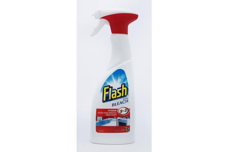Flash 3 in 1 Bleach Bathroom and Kitchen Cleaner Spray - 450ml