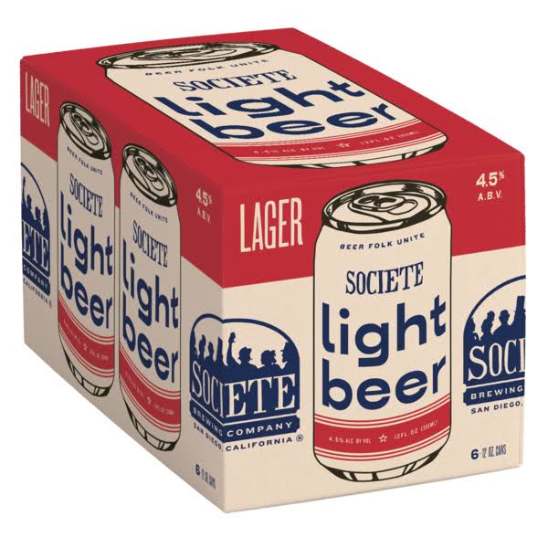 Societe Brewing Light Beer - 12 fl oz
