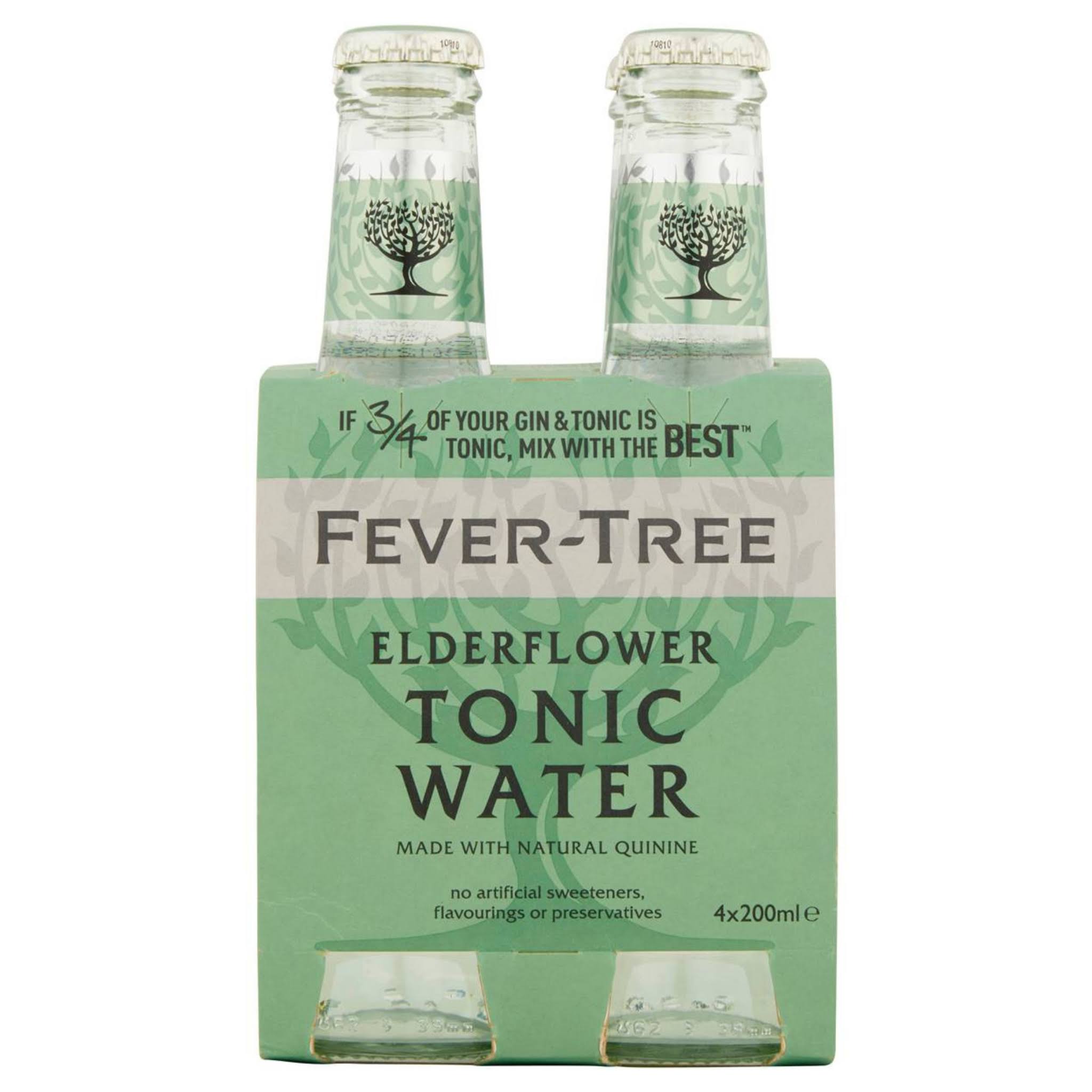 Fever Tree Elderflower Tonic Water Pack - 4pk, 200ml