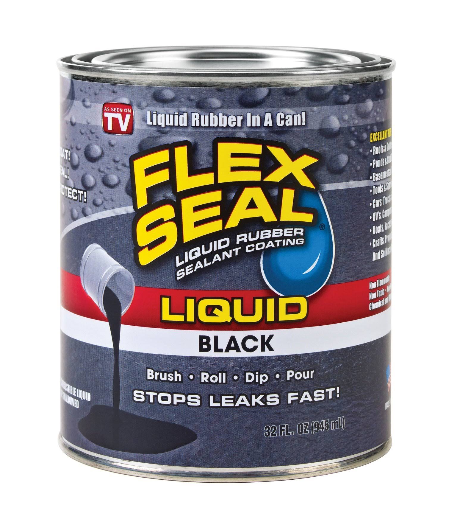 Swift Response Flex Seal Liquid Rubber Sealant - Black, 32oz
