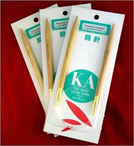 Ka Classic Bamboo Circular Knitting Needles 41cm US 2