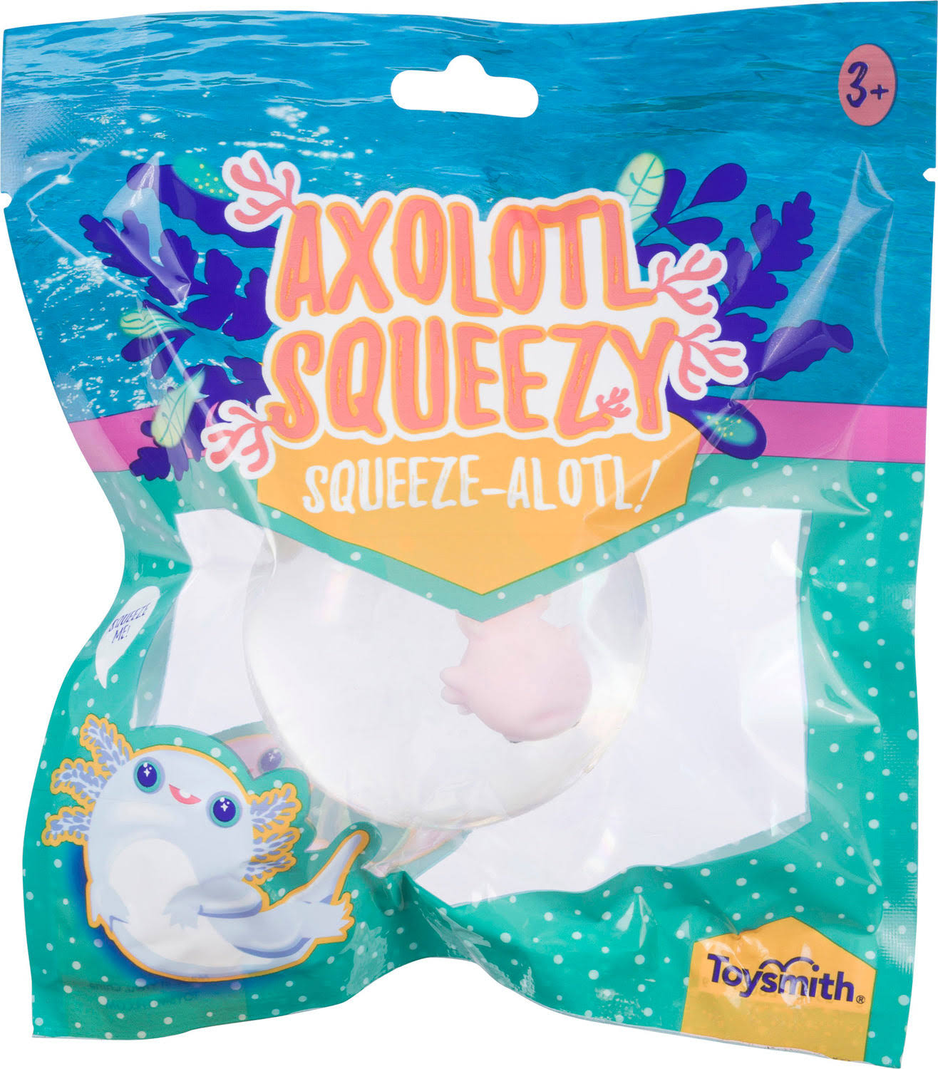 Toysmith Axolotl Squeeze Ball