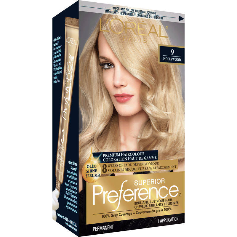 L'Oreal Paris Superior Preference Hair Color - 9, Light Blonde