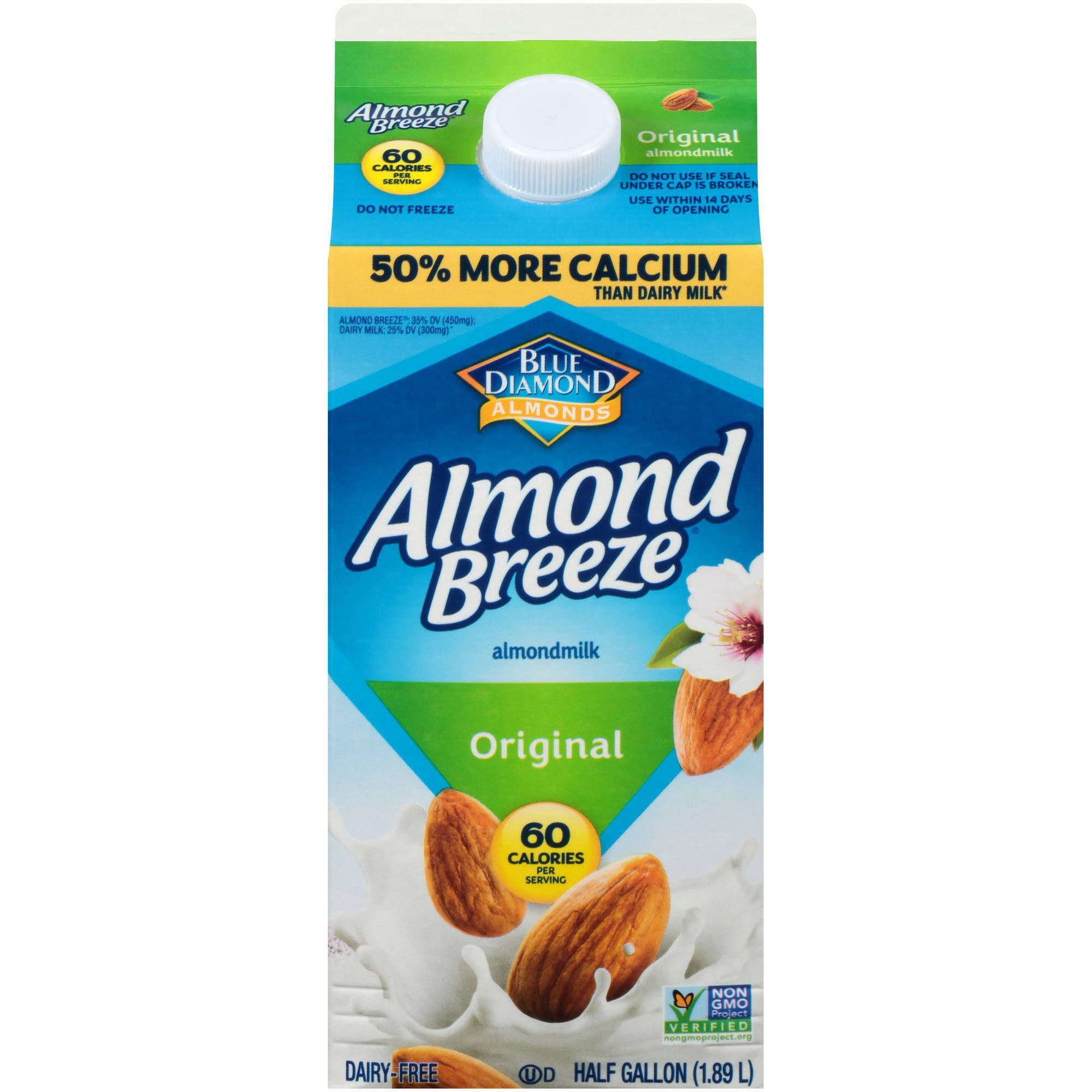Blue Diamond Almonds Almond Breeze Original Almondmilk - 1/2 Gal