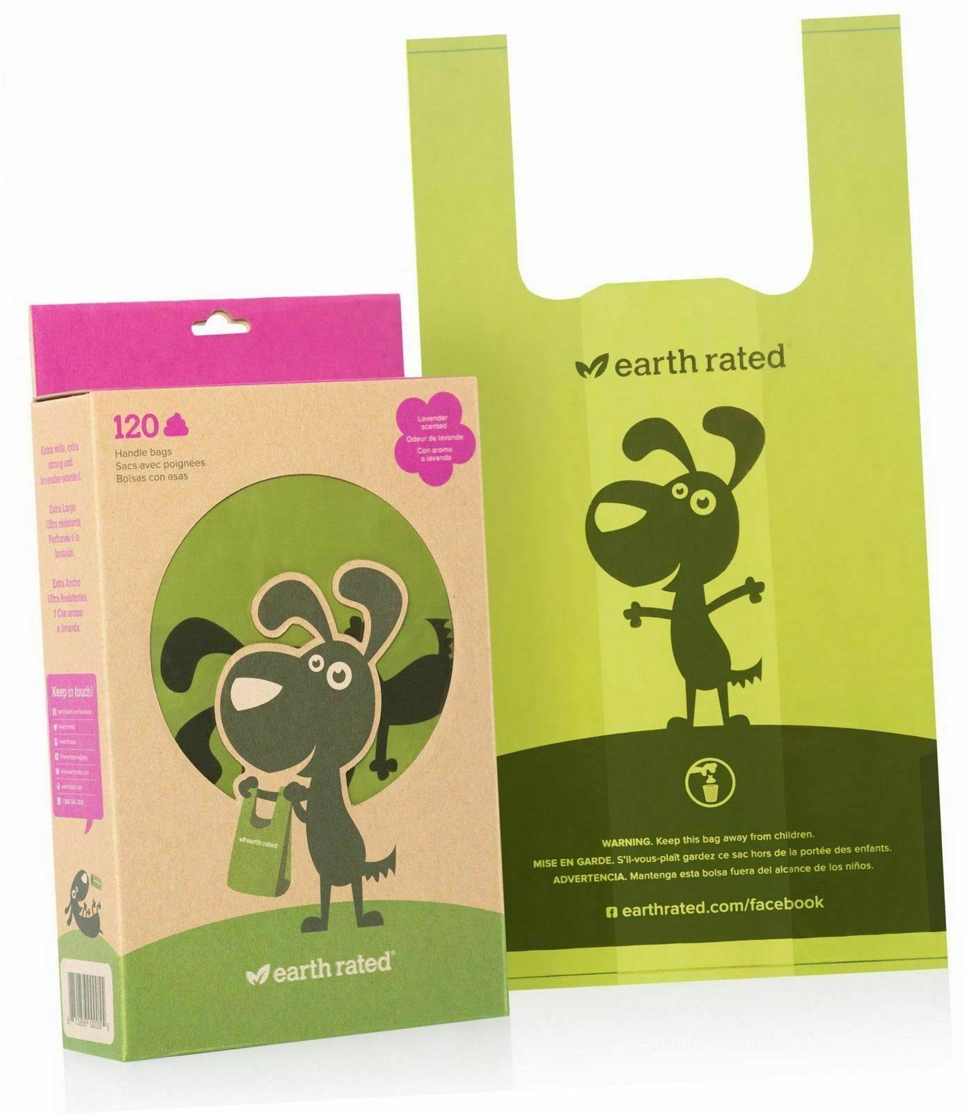 Earth Rated Dog Waste Bags with Easy-Tie Handles