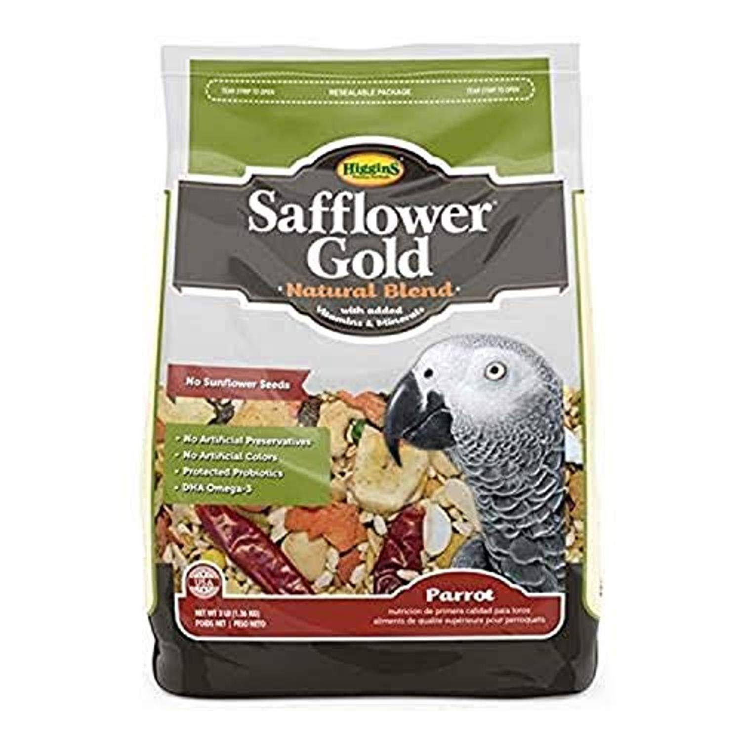 Higgins Safflower Gold Natural Parrot Food