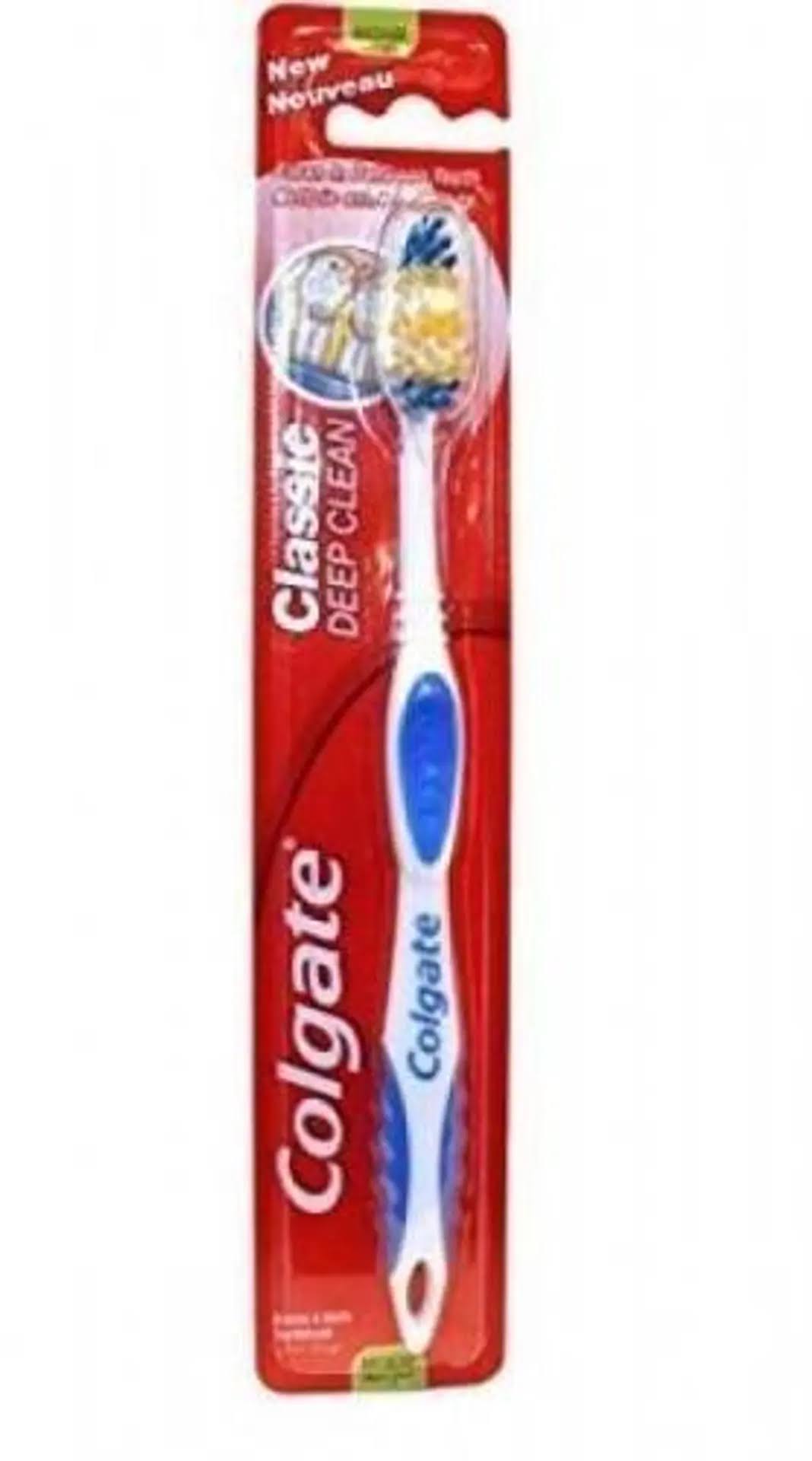 Colgate Classic Deep Clean Medium Toothbrush - 12 Pack